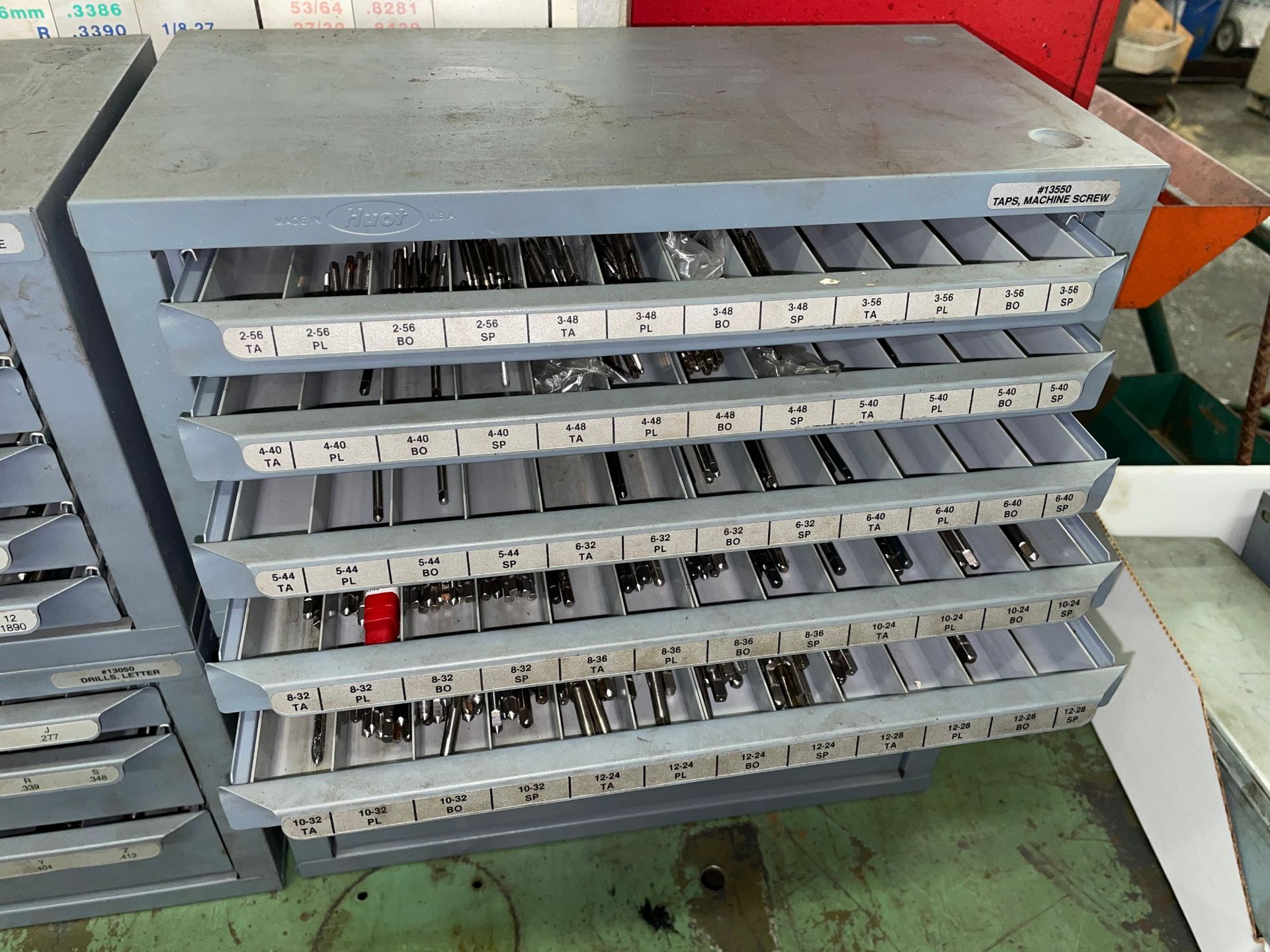 Lot with (2) Huot Drill Bit Cabinets with Contents - Image 4 of 4