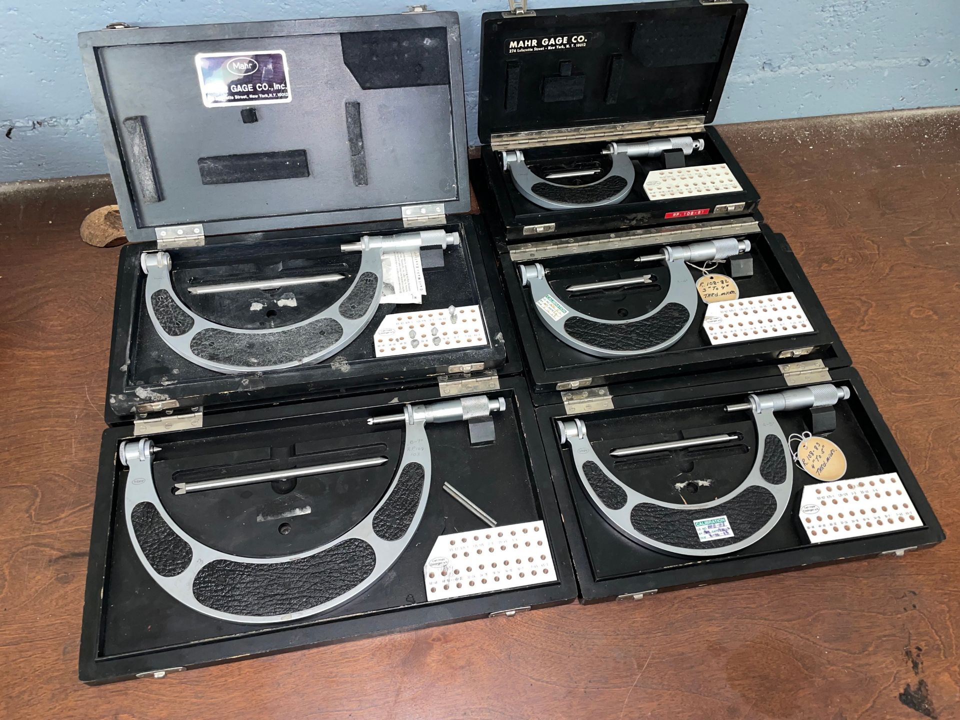 Lot with (5) Point Micrometers