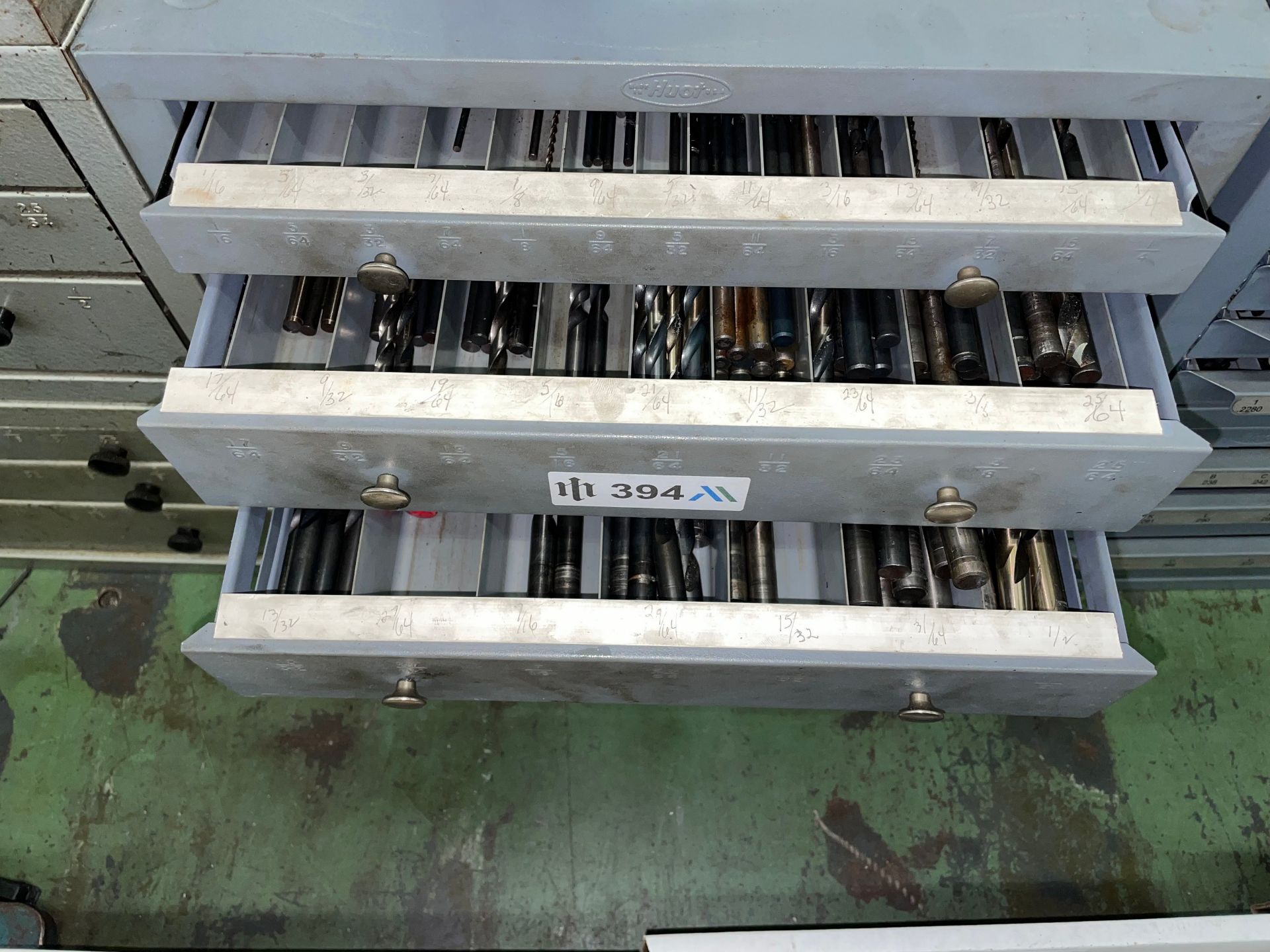 Lot with (2) Huot Drill Bit Cabinets with Contents - Image 4 of 4