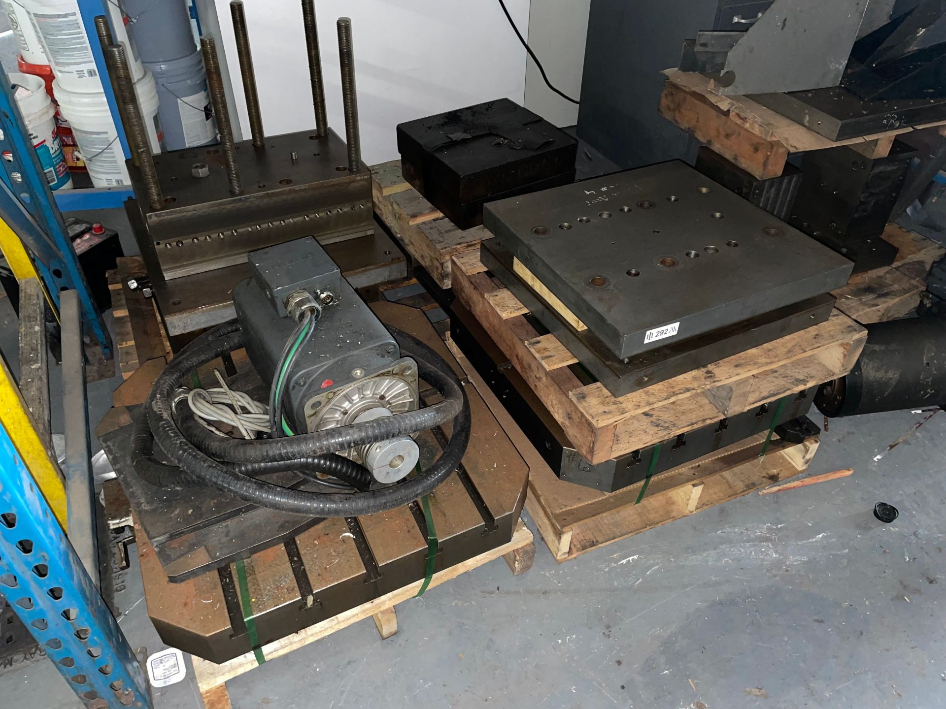 Lot including Various 24" Pallet Tables and Fixtures