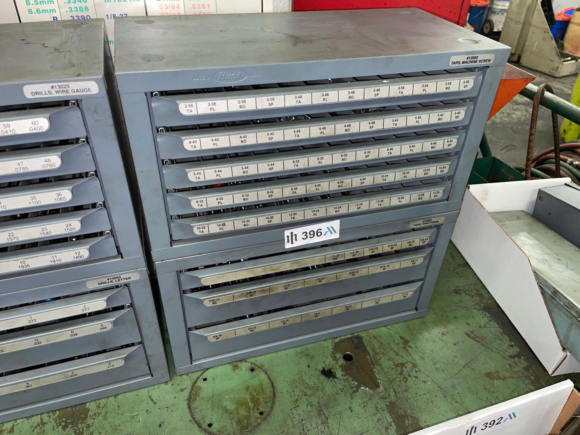 Lot with (2) Huot Drill Bit Cabinets with Contents - Image 2 of 4