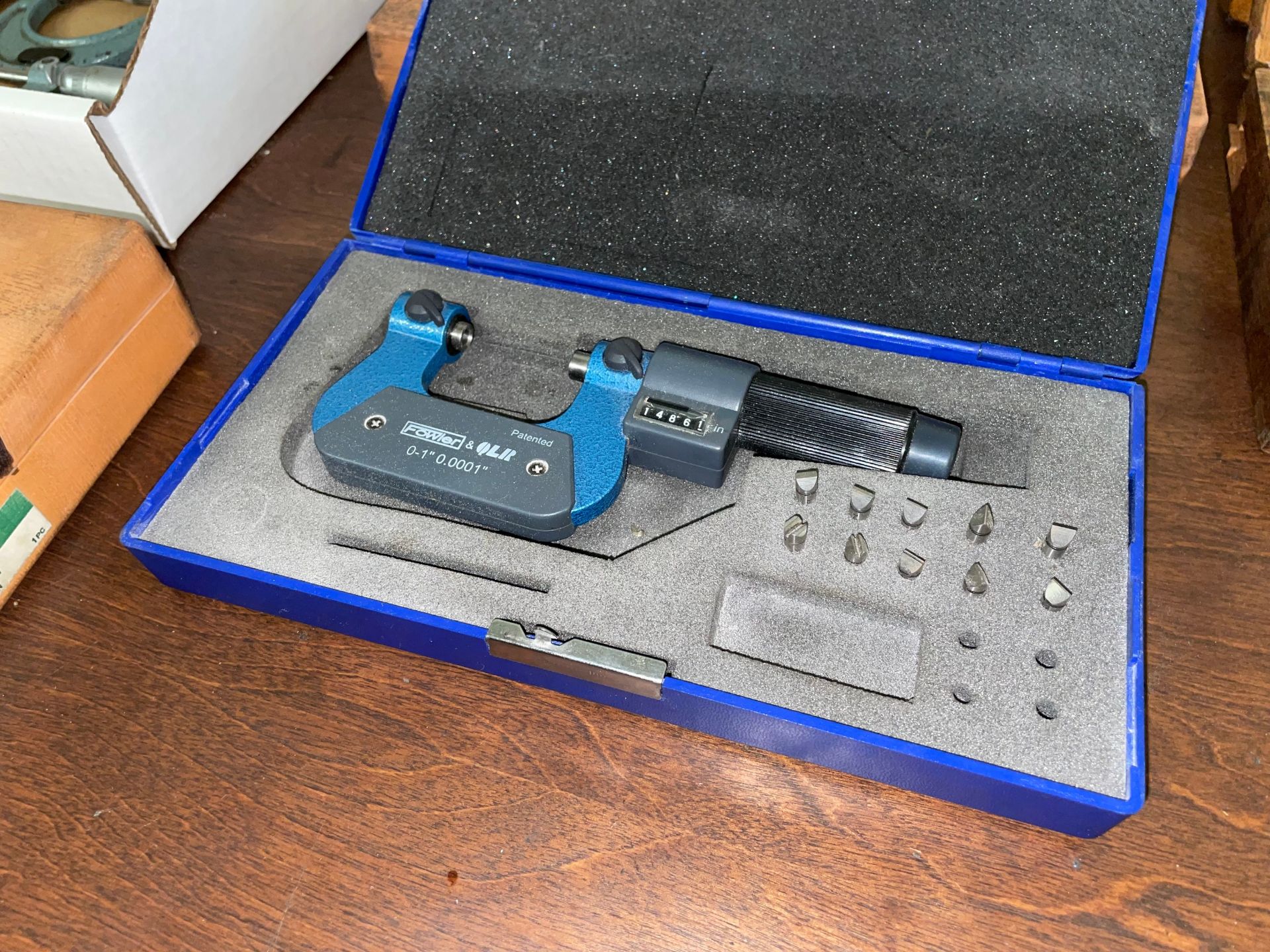 Fowler 0" to 1" Adjustable Blade Micrometer