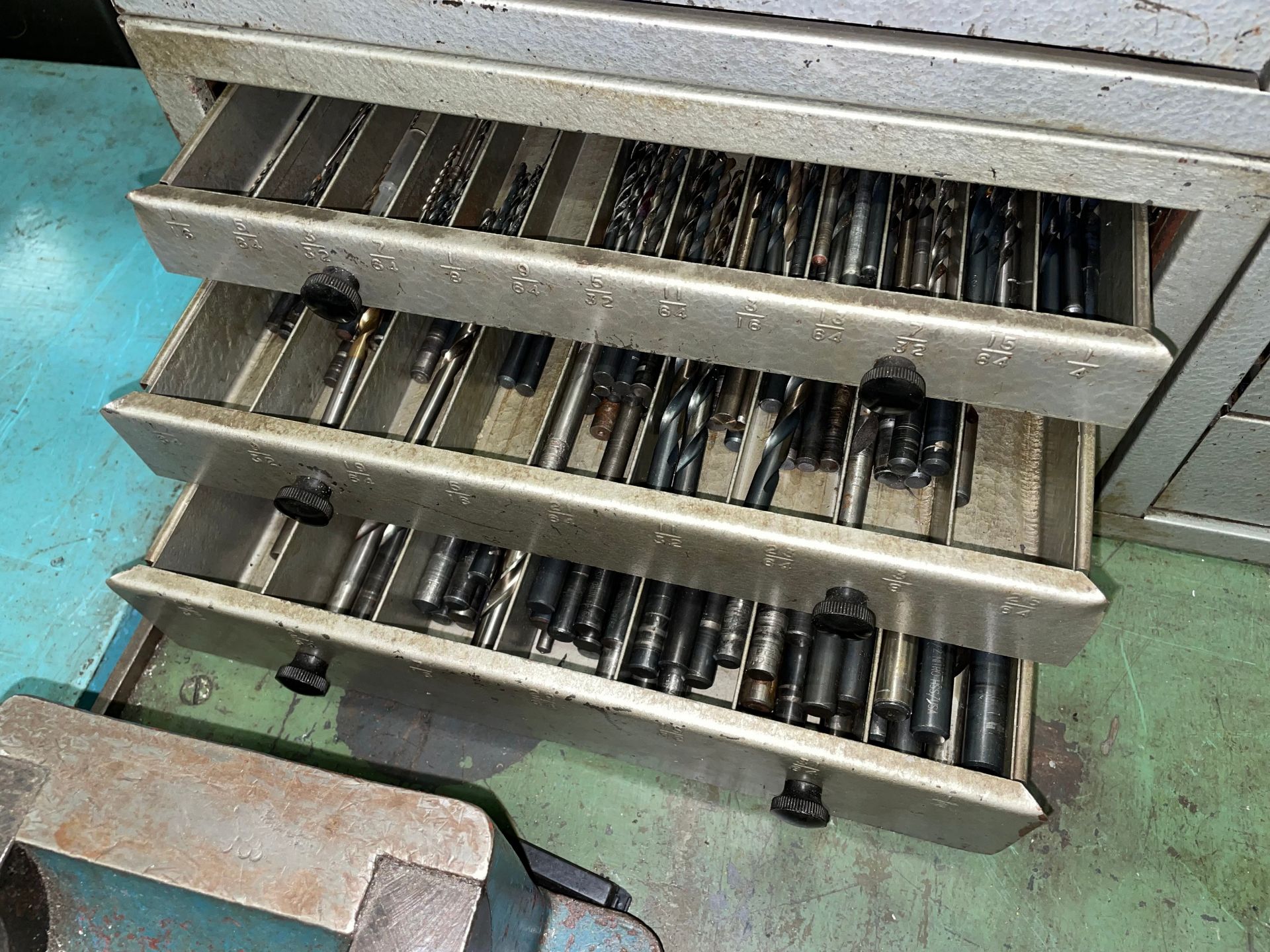 Lot with (3) Huot Drill Bit Cabinets with Contents - Image 3 of 5