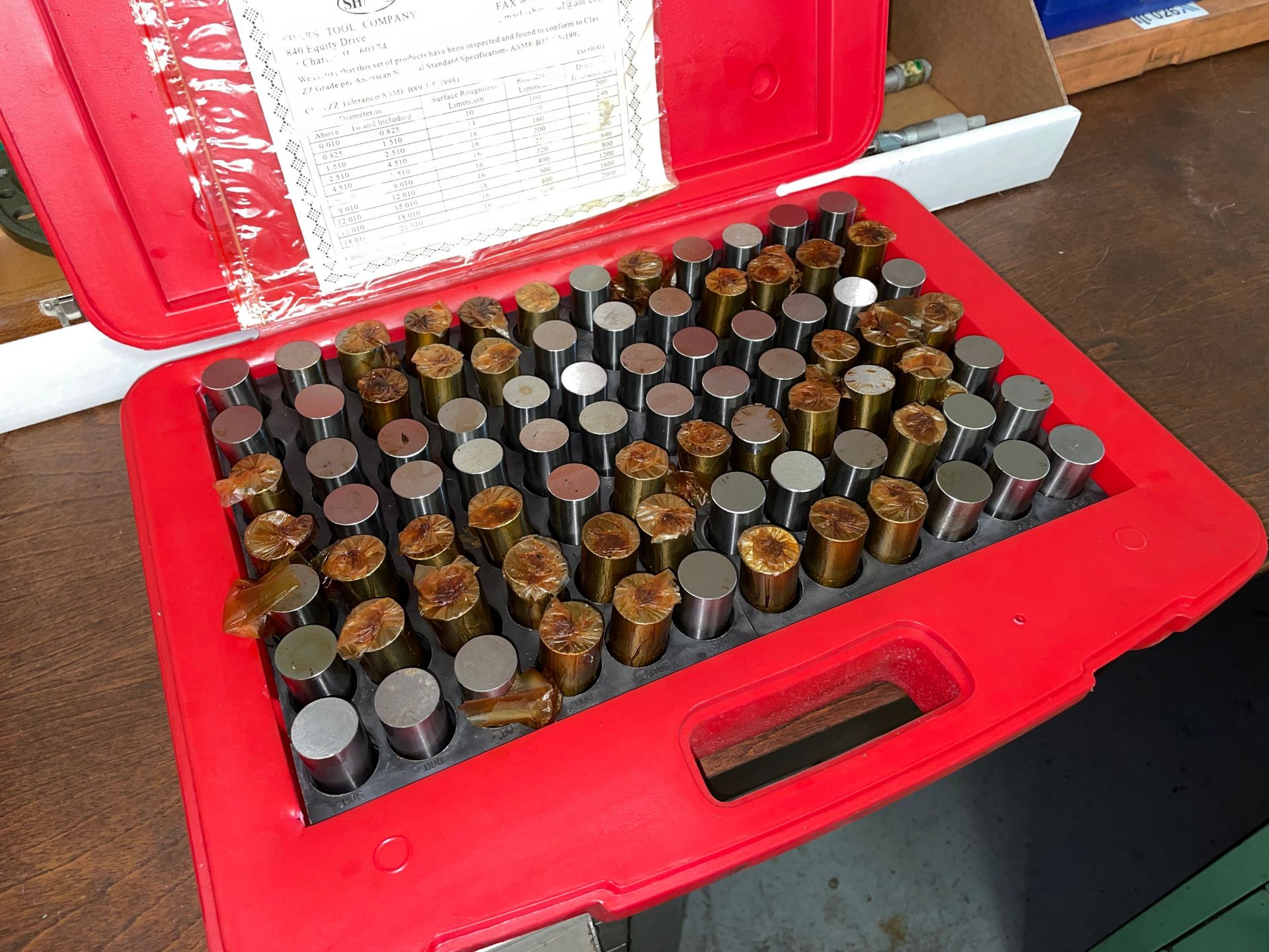 Model M6 .833 to .916 Pin Gage Set - Image 2 of 3