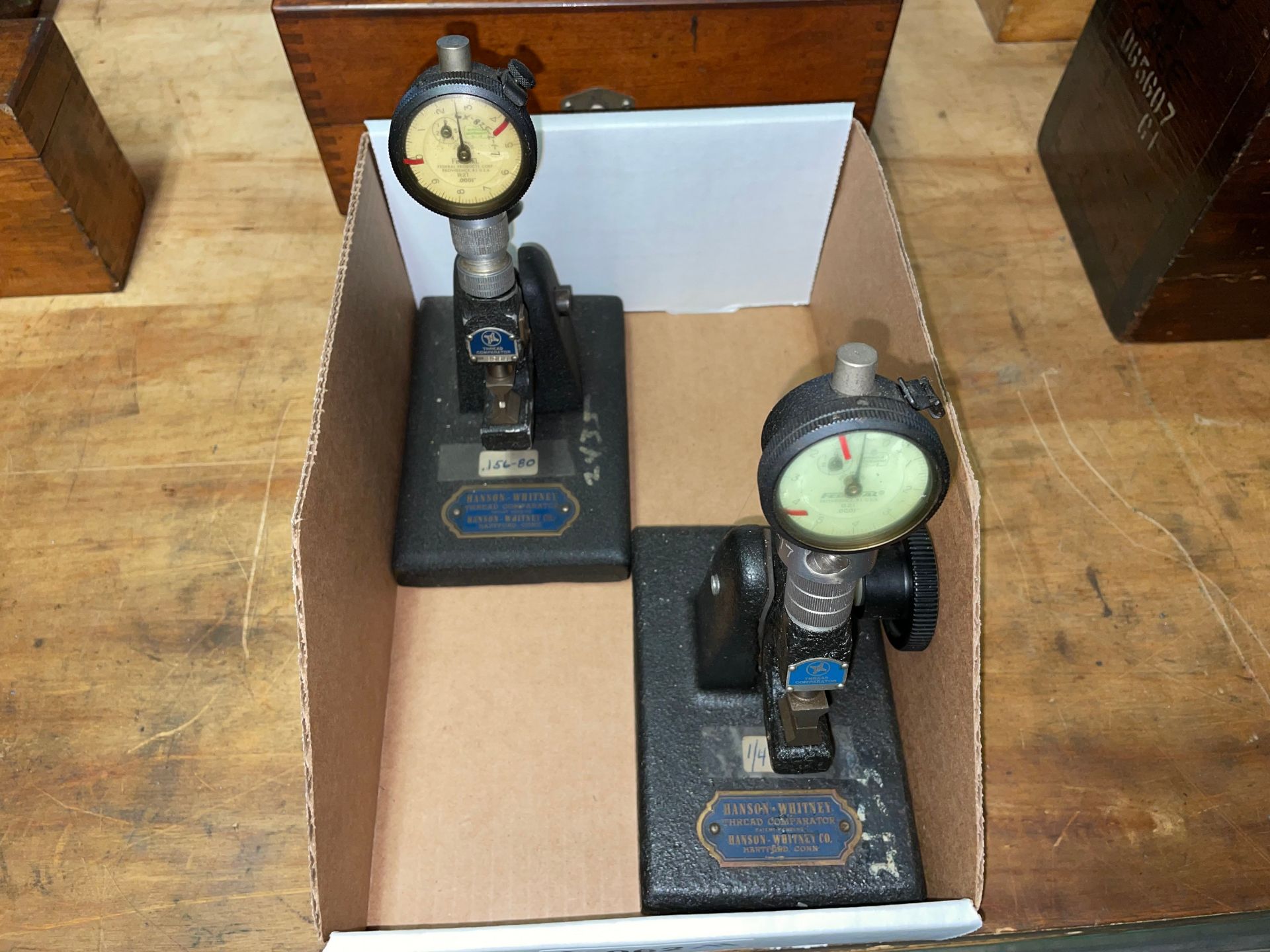 Lot with (2) Hanson Whitney Thread Comparators - Image 3 of 3