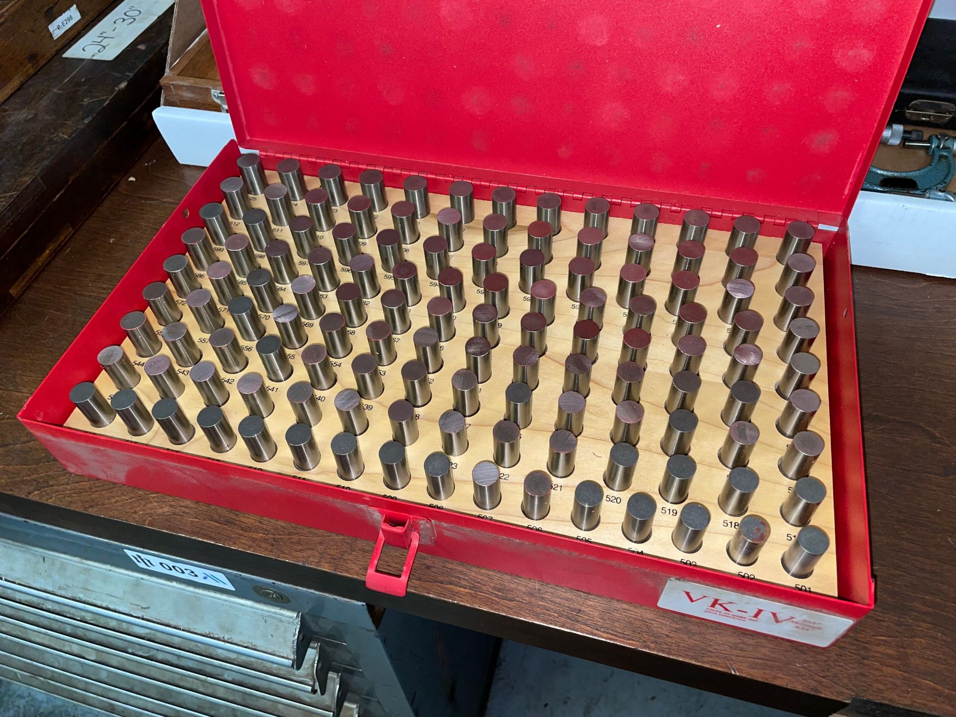 Van Keuren .501 to .625 Pin Gage Set