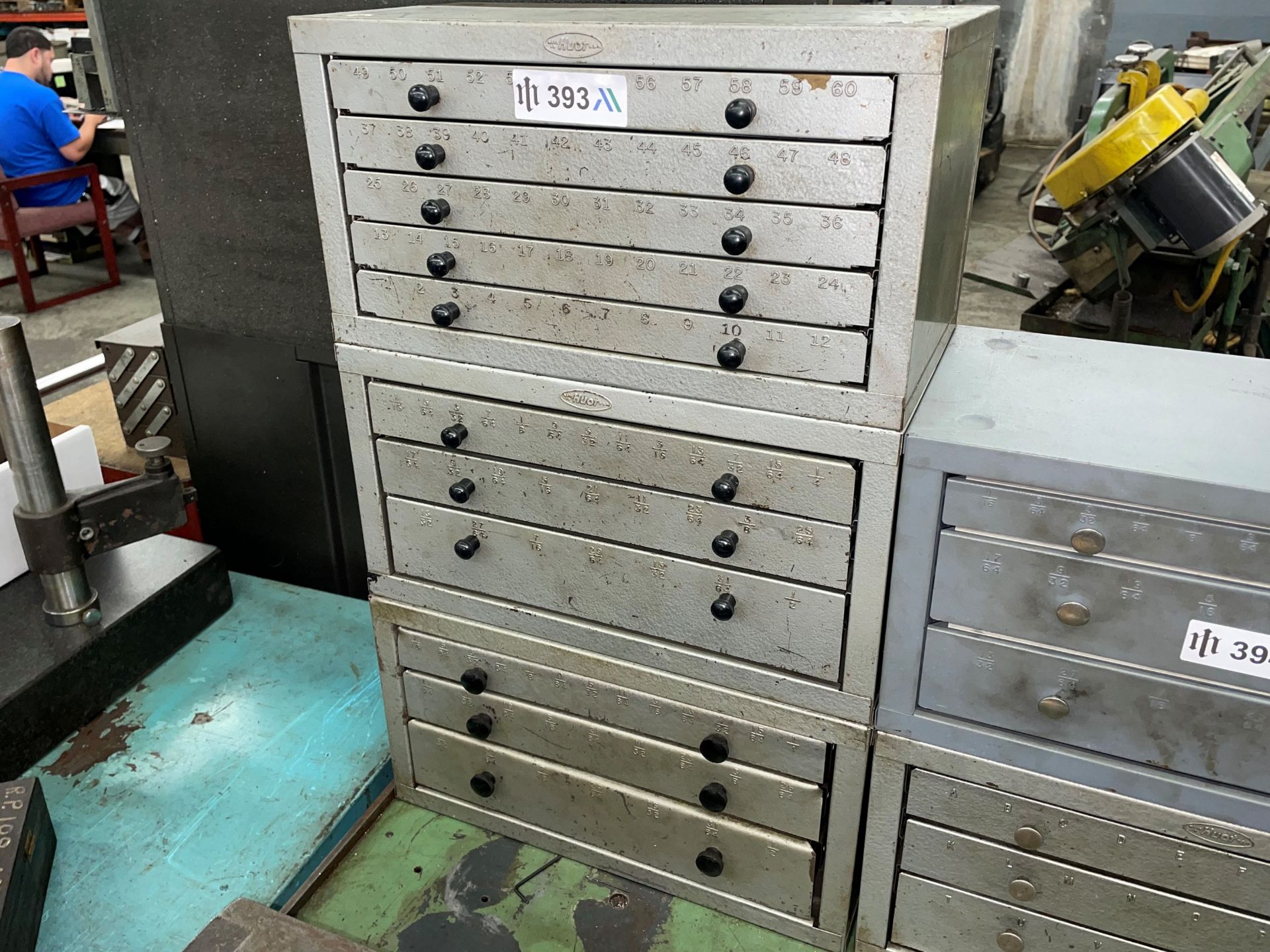 Lot with (3) Huot Drill Bit Cabinets with Contents - Image 2 of 5