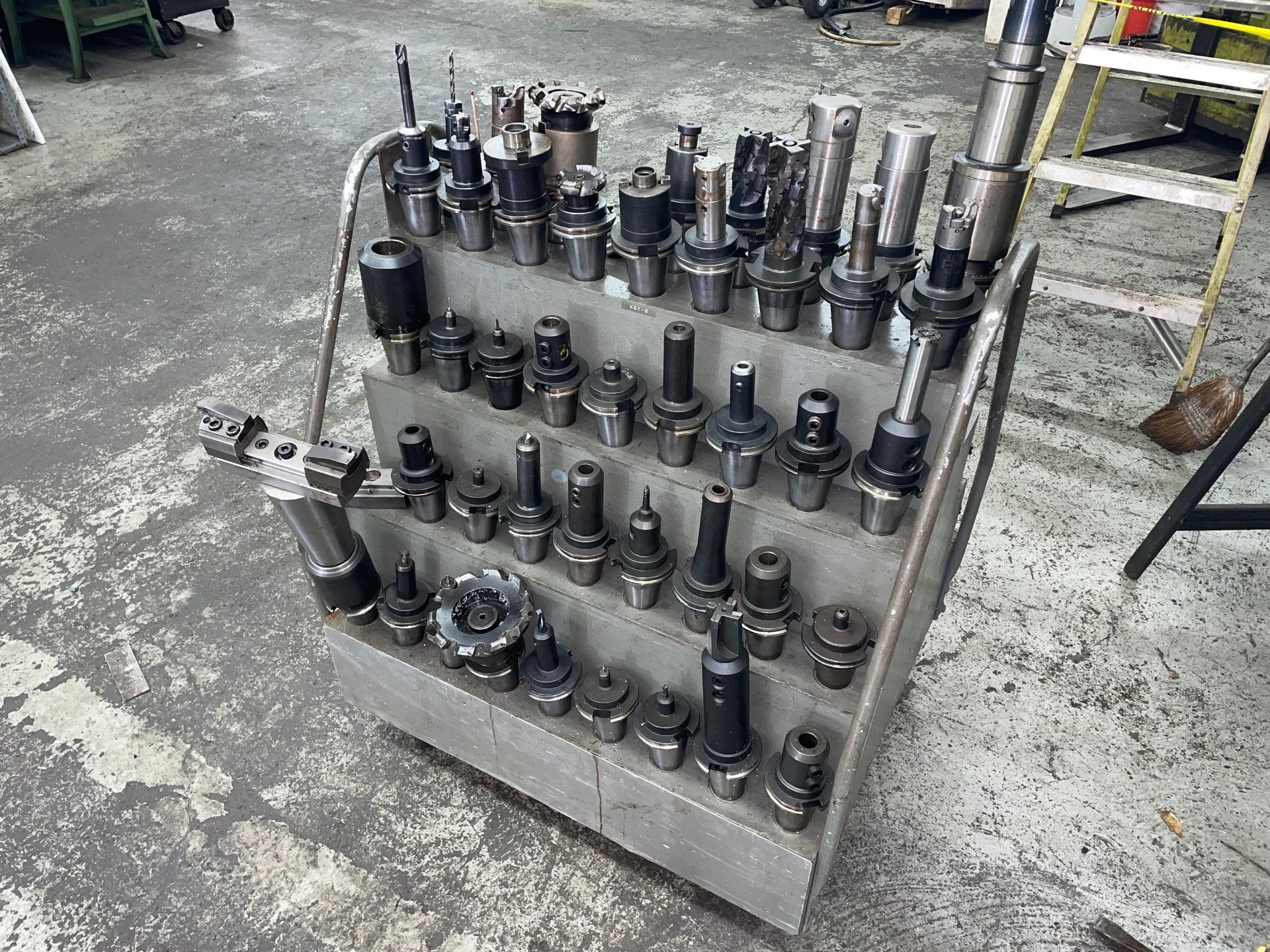 CAT 50 Tooling Cart with Approximately 60 Tool Holders - Image 2 of 2
