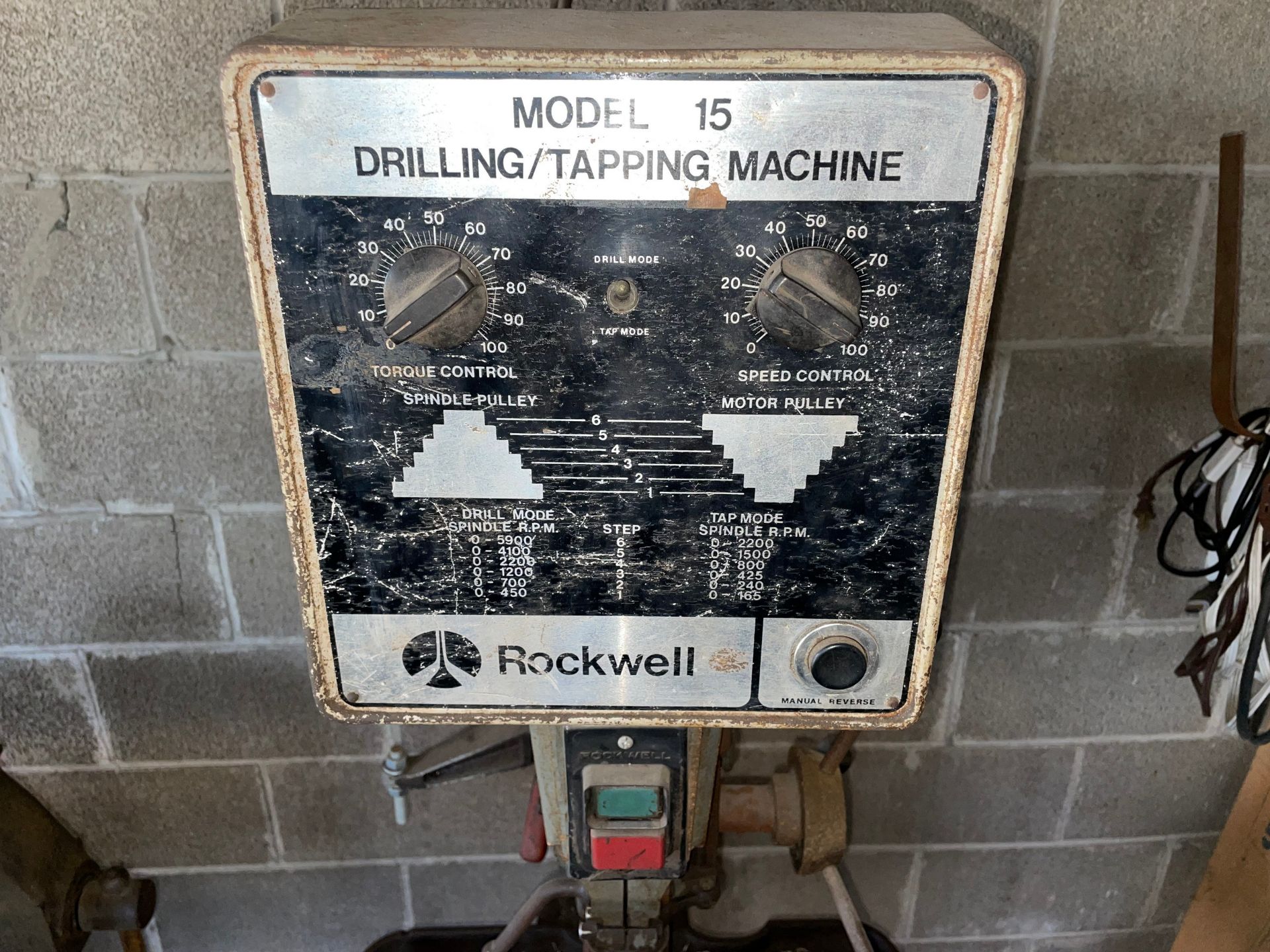 Rockwell Mdl. 15 Drilling / Tapping Machine - Image 3 of 6