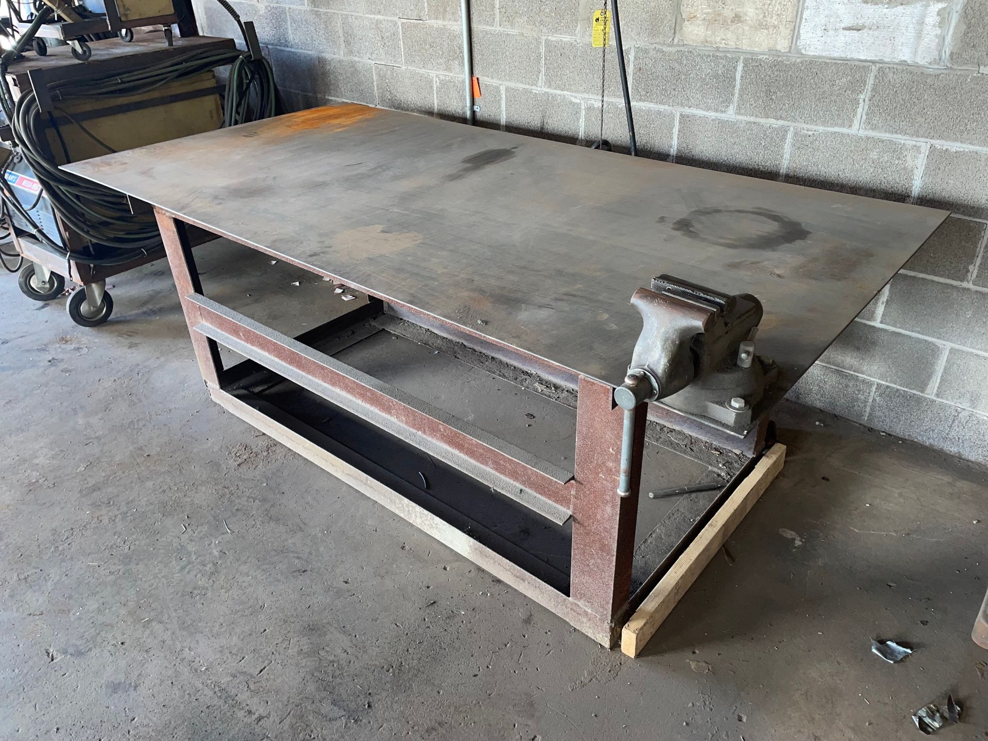 Steel Layout Table, 96"L x 48"W