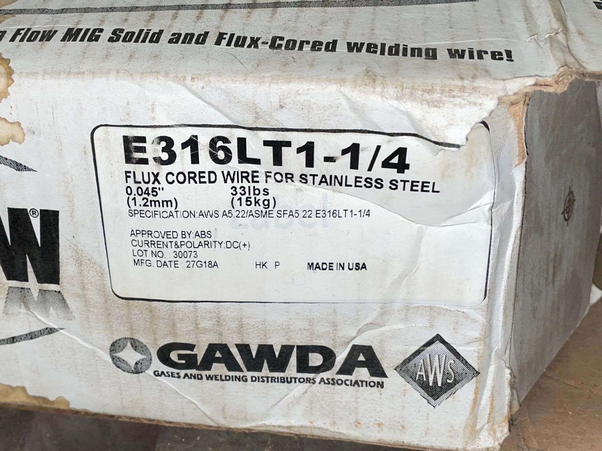 InWeld Fusion Flow Flux Cored Stainless Steel 0.045" Welding Wire - Image 2 of 3