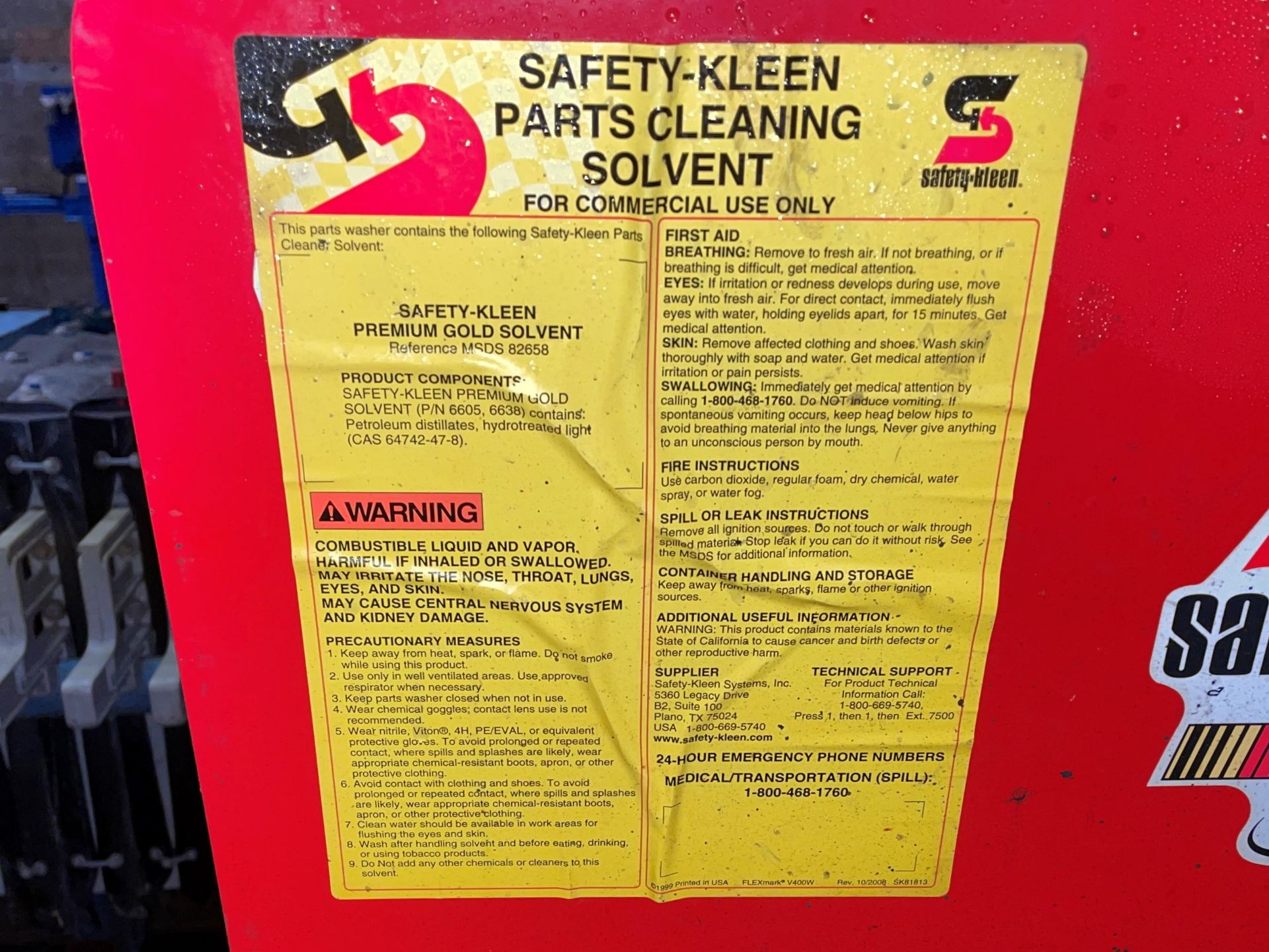Safety-Kleen Mdl. 30 Solvent Parts Washer - Image 3 of 4