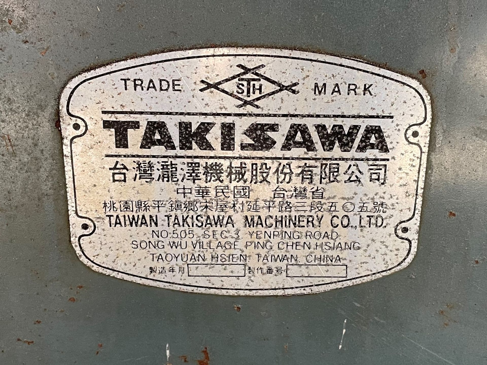 Takisawa Maxturn Lathe - Image 8 of 8