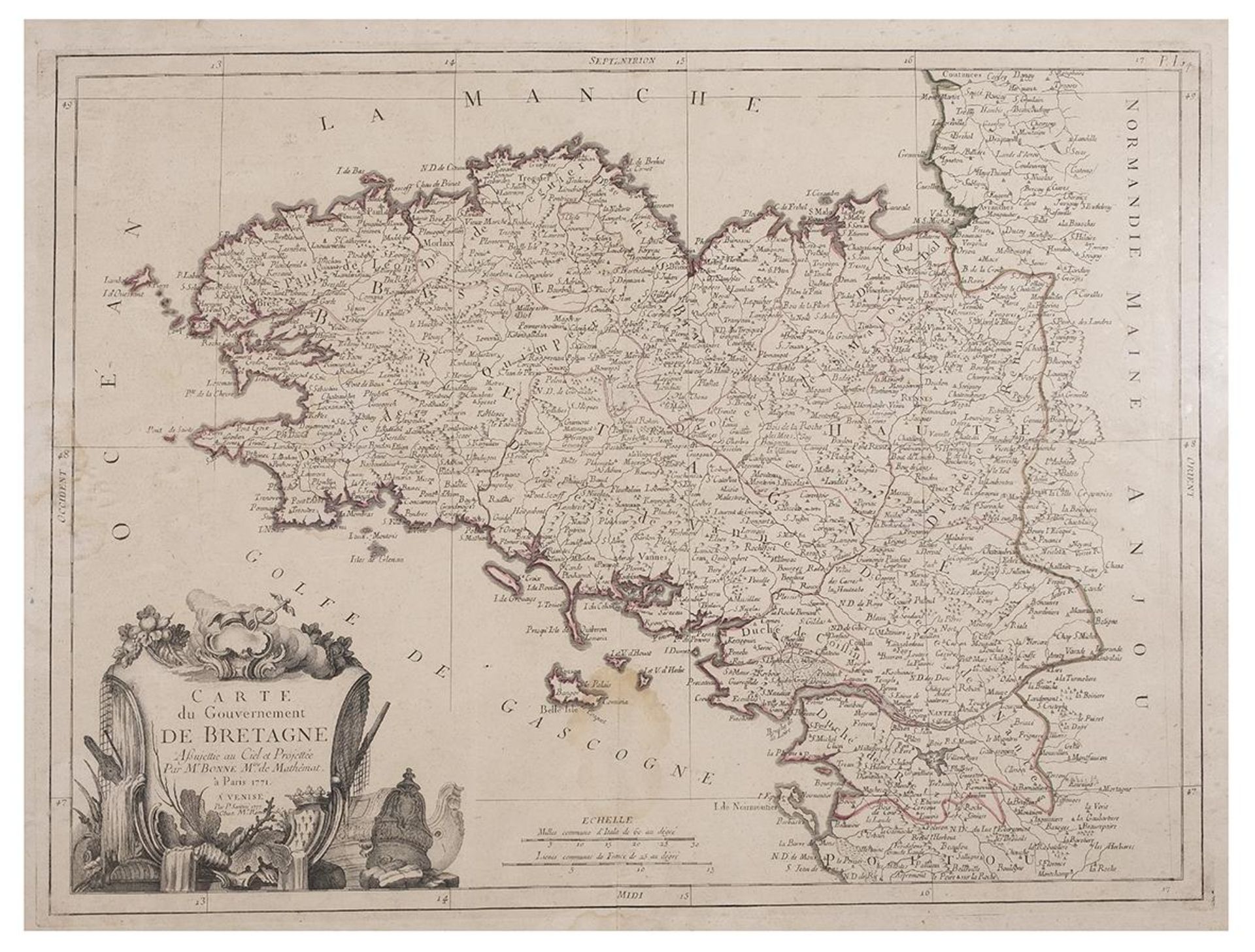 Carte du Gouvernement de Bretagne