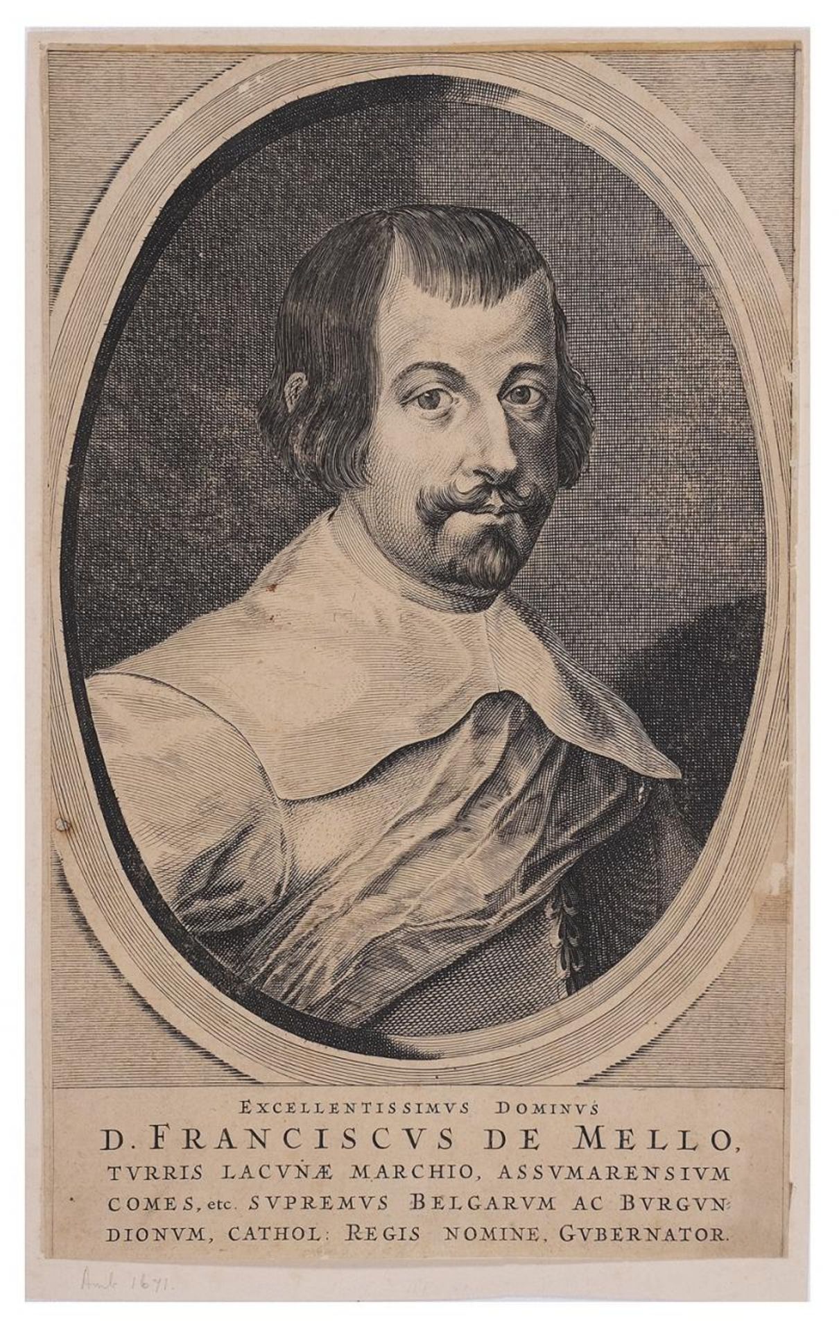 Retrato de D. Francisco de Mello (Estremoz, 1597 - Madrid, 1651)