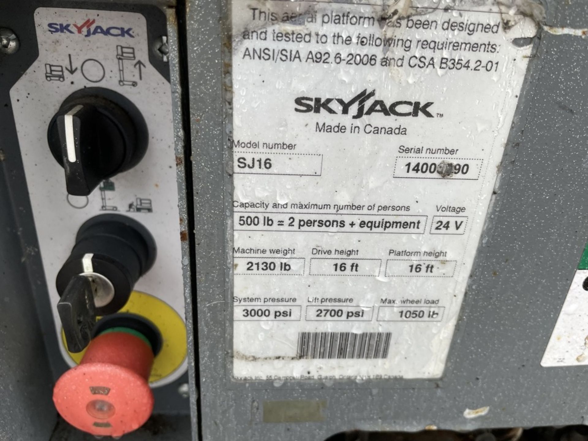 Skyjack SJ16 Man Lift - Image 8 of 9