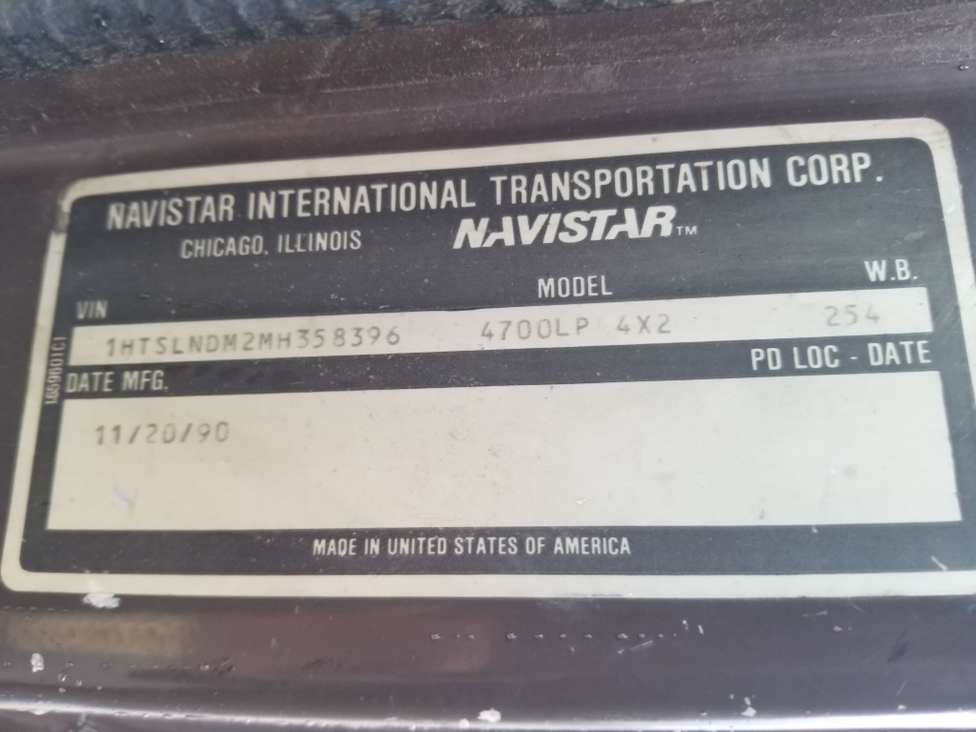 1991 International 4700 Cab & Chassis - Image 12 of 18