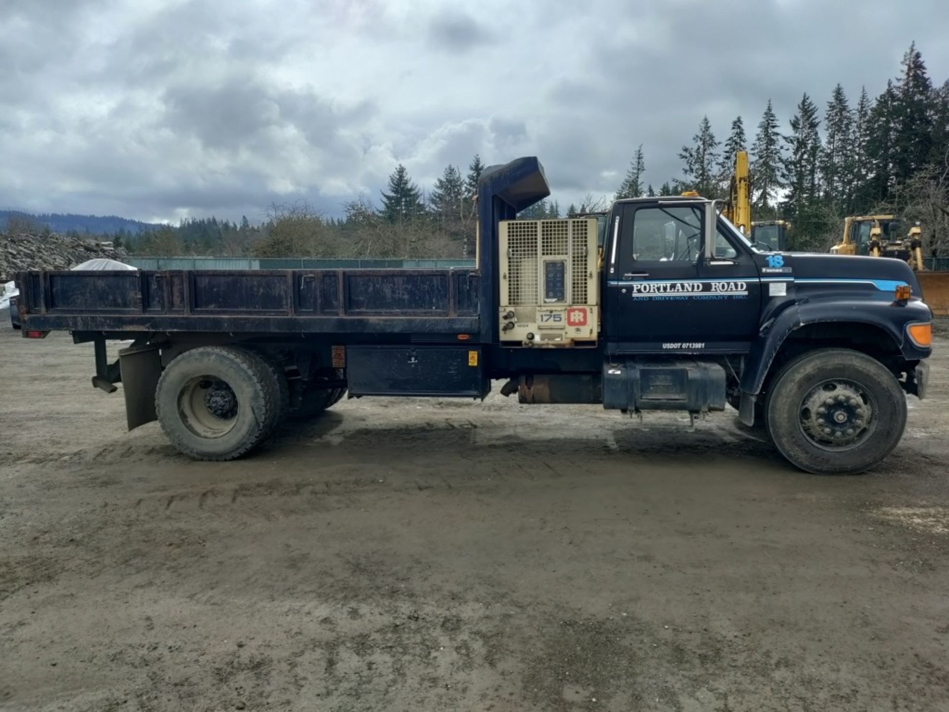 1995 Ford F800 Flatbed Dump Truck - Bild 3 aus 33