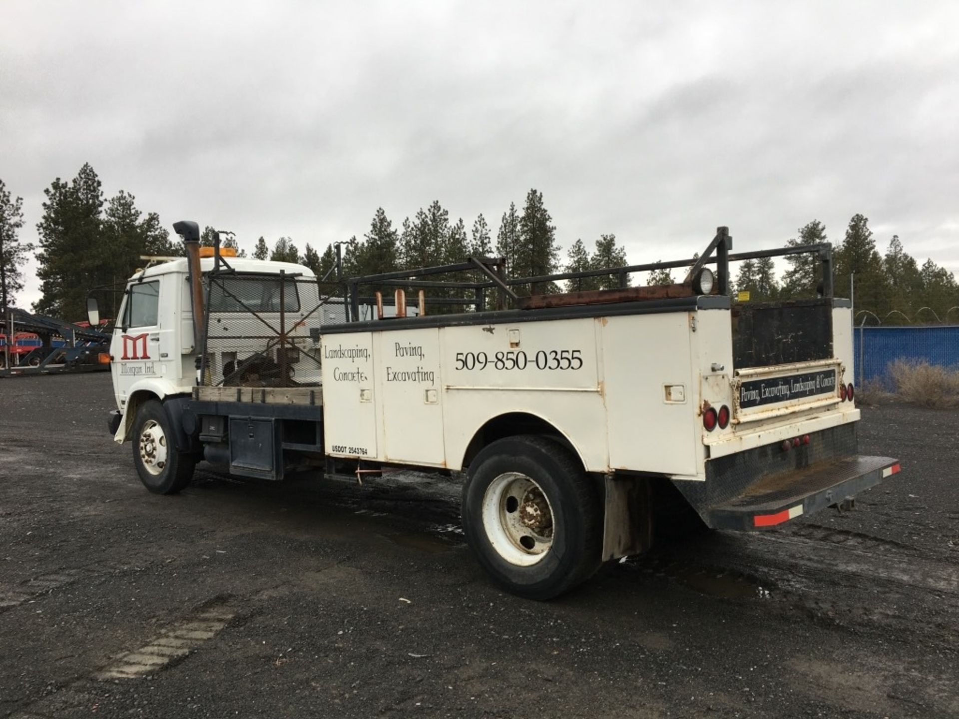 1988 Kenworth 13-210 Flatbed Utility Truck - Bild 3 aus 31