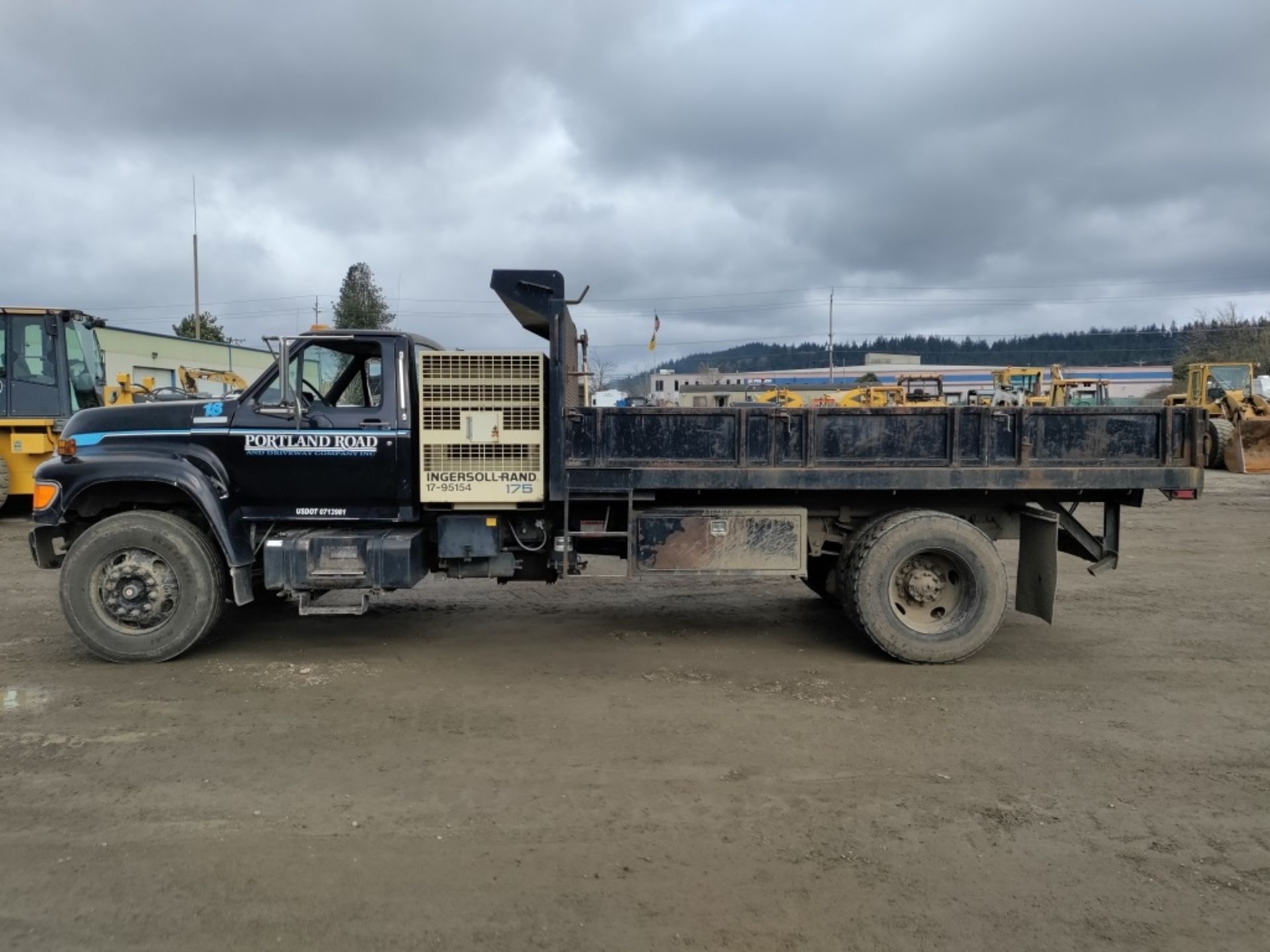 1995 Ford F800 Flatbed Dump Truck - Bild 7 aus 33