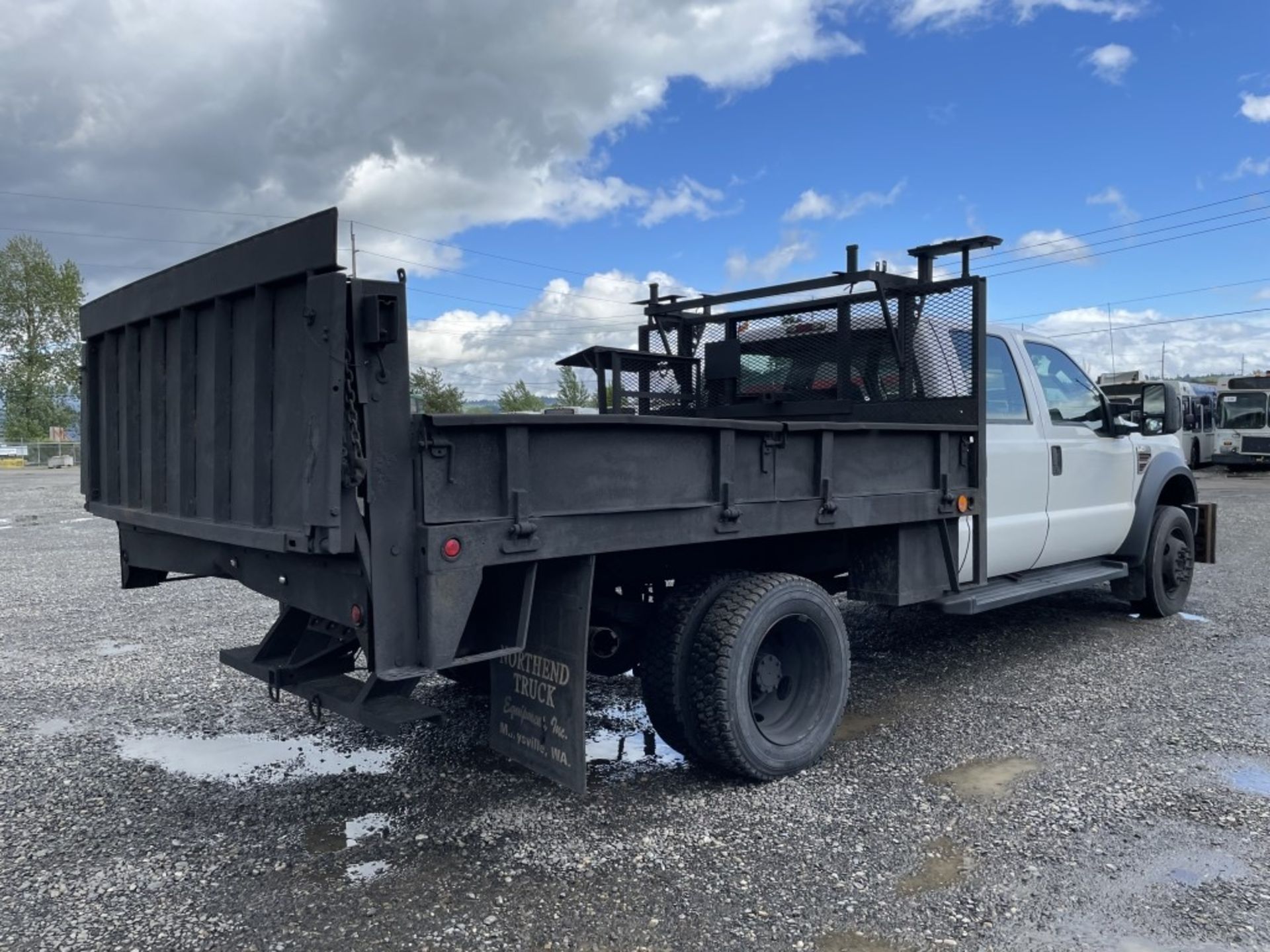 2010 Ford F450 XL 4x4 Crew Cab Flatbed Dump Truck - Image 4 of 36