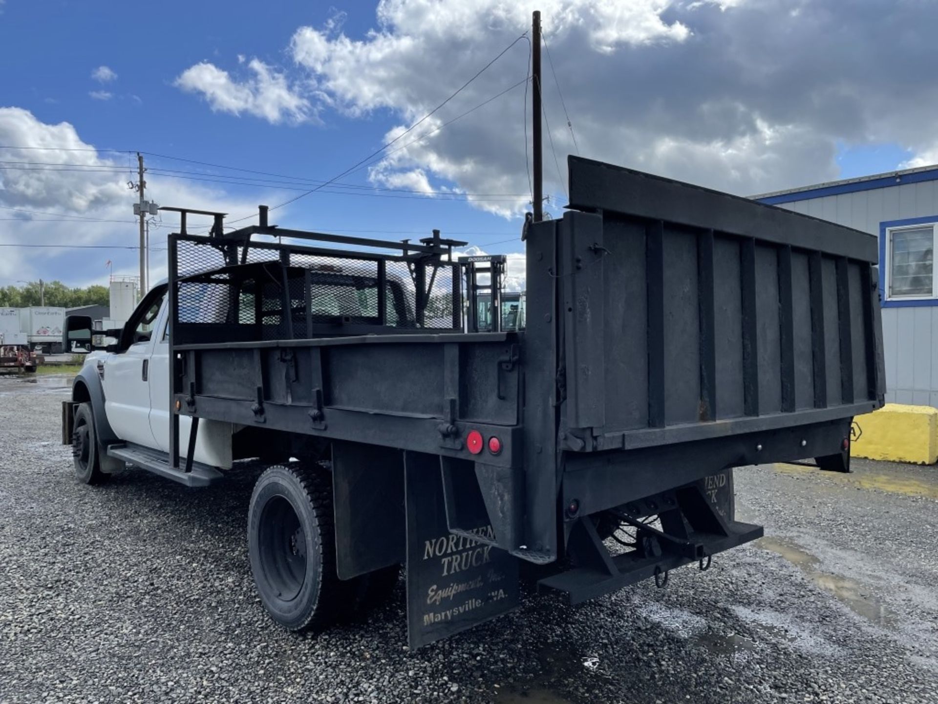 2010 Ford F450 XL 4x4 Crew Cab Flatbed Dump Truck - Image 6 of 36