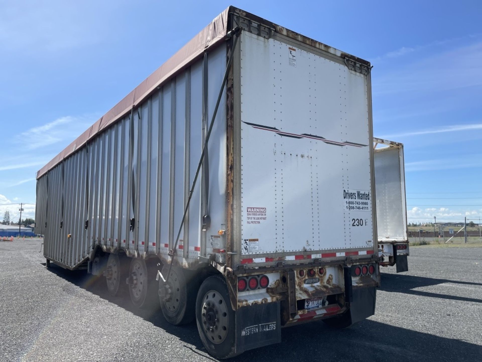 2008 Western Quad Axle Possum Belly Chip Trailer - Image 4 of 24