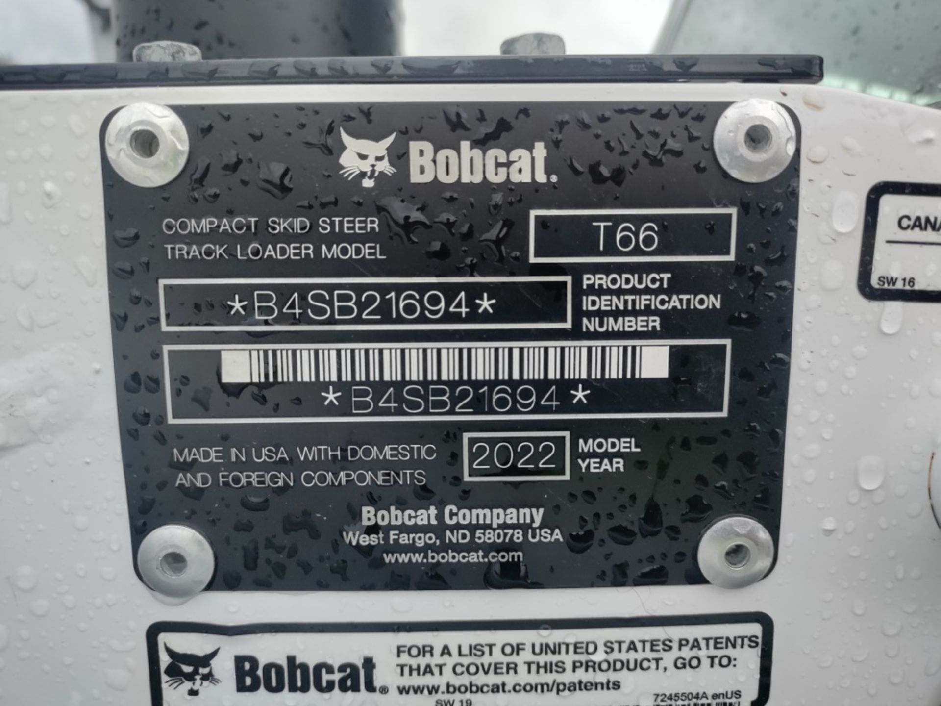 2022 Bobcat T66 Compact Track Loader - Image 27 of 30