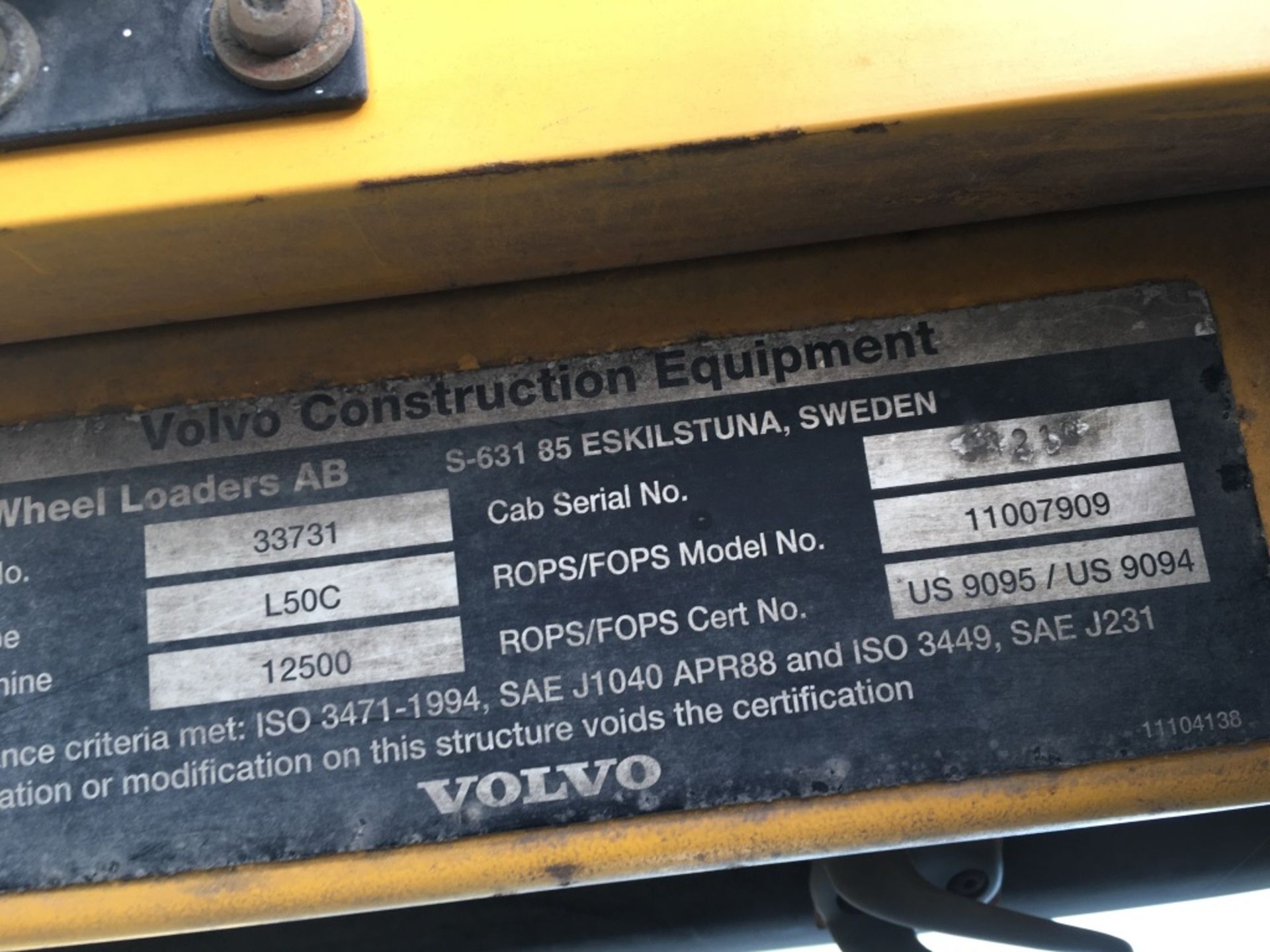 1997 Volvo L50C Wheel Loader - Image 27 of 33