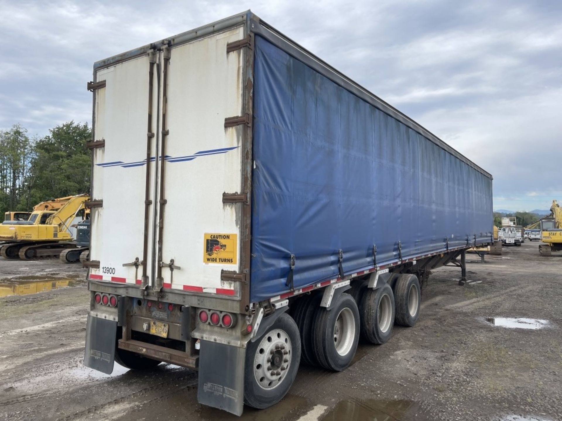 2000 Western Quad Axle Curtain Side Trailer - Image 4 of 17