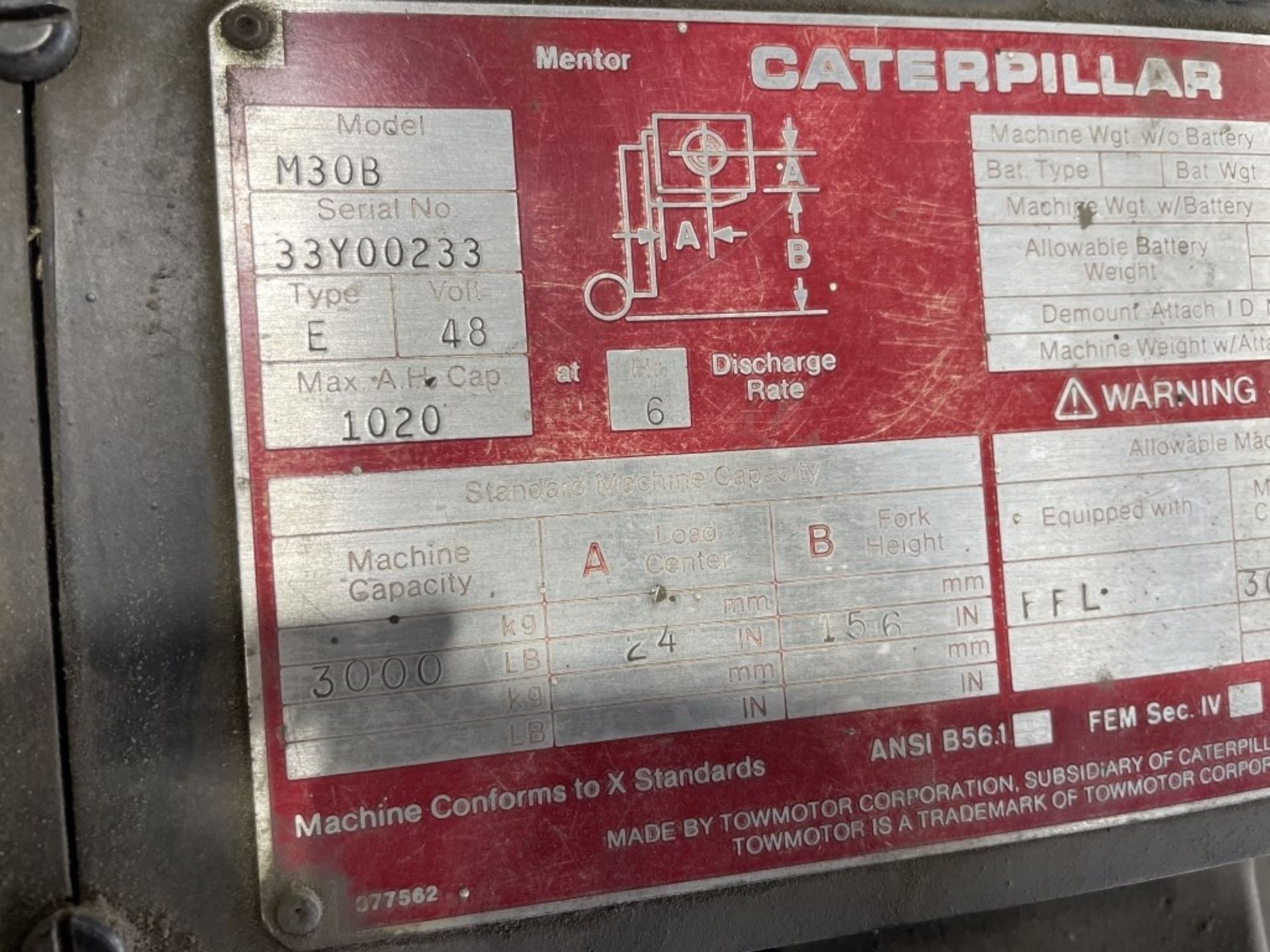 Caterpillar M30B Forklift - Image 22 of 28