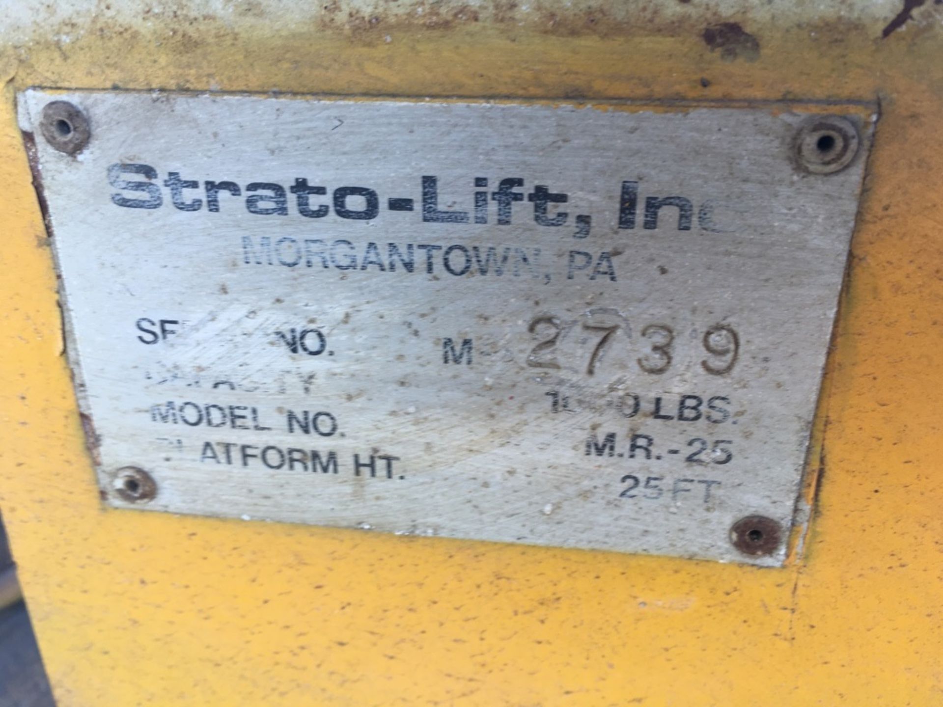 Strato-Lift M.R-25 Scissor Lift - Image 20 of 22