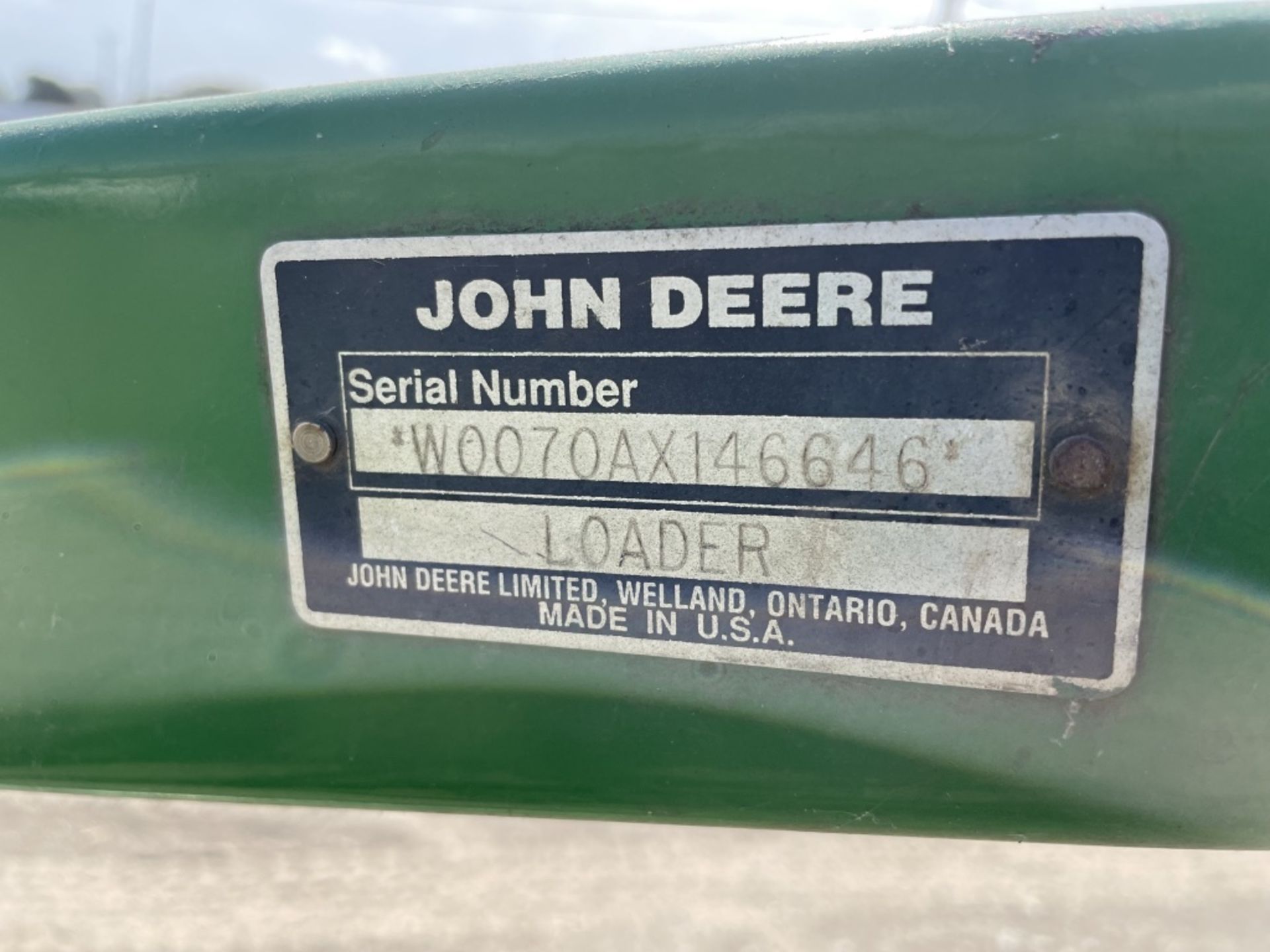 John Deere 70A Front Loader - Image 5 of 5