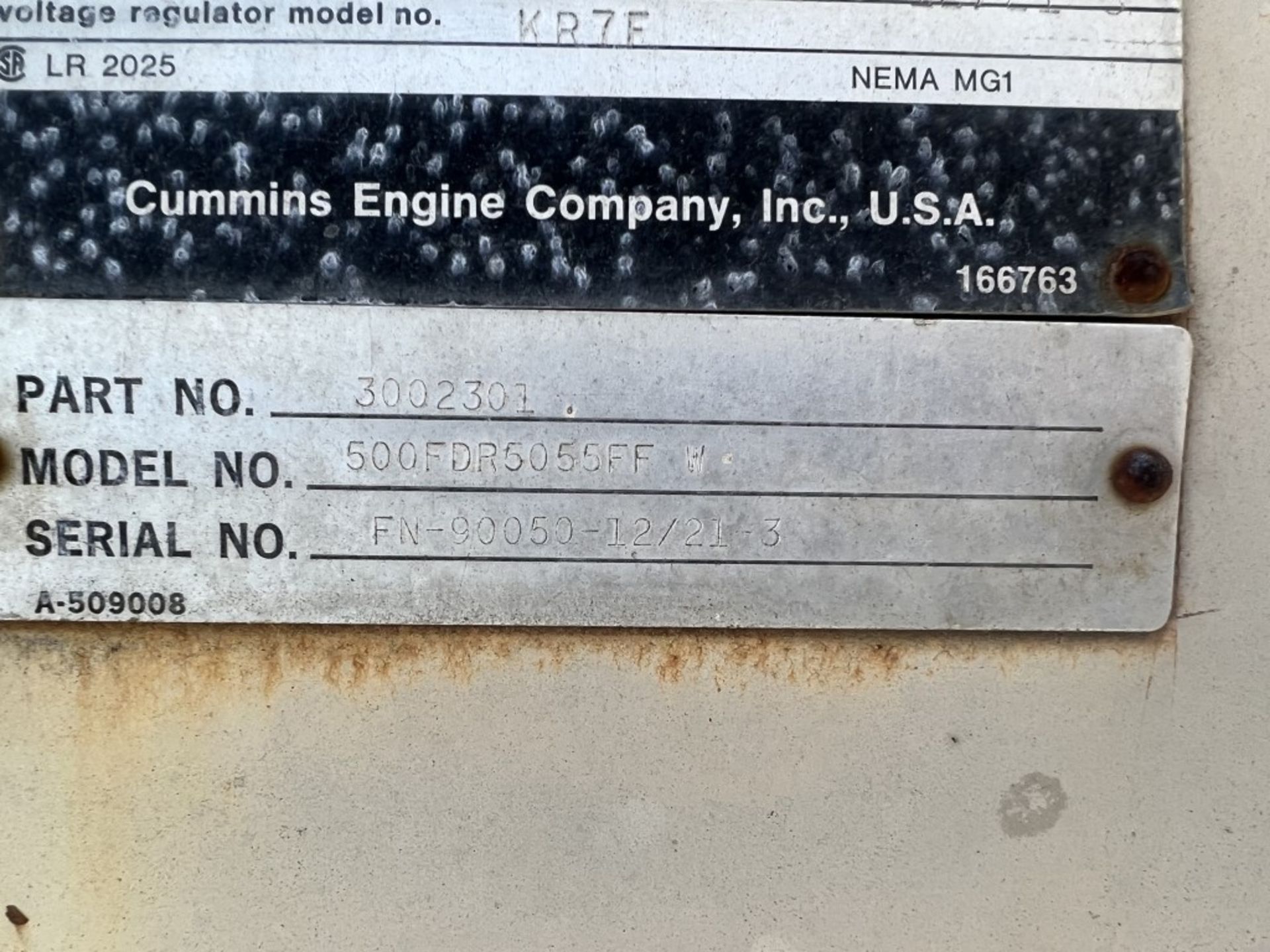 1978 Cummins 500FDP Skid Mounted Generator - Image 6 of 19