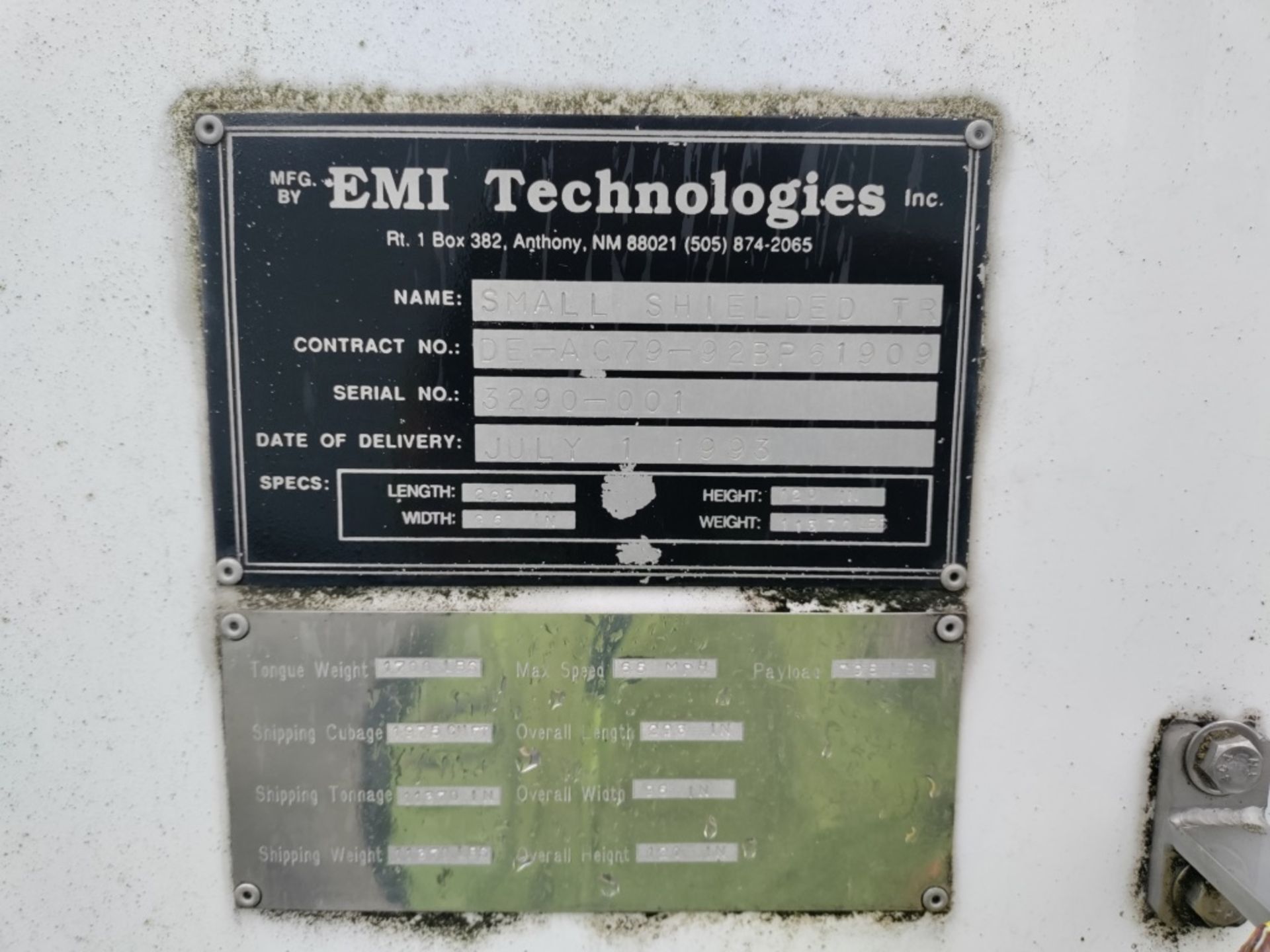 1993 EMI Technologies T/A Shielded Trailer - Image 14 of 33