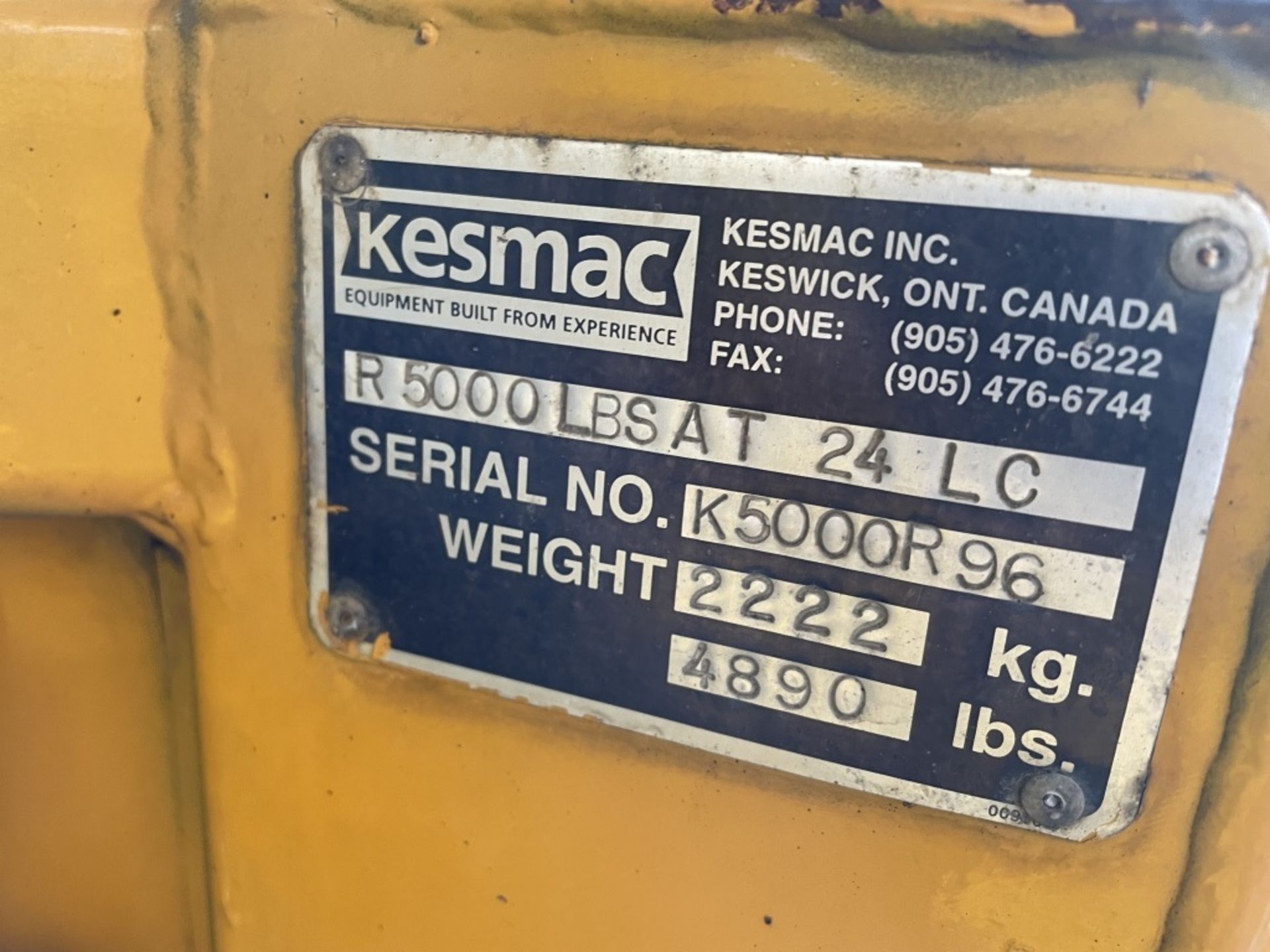 1996 Kesmac 5000R Piggyback Forklift - Image 36 of 36