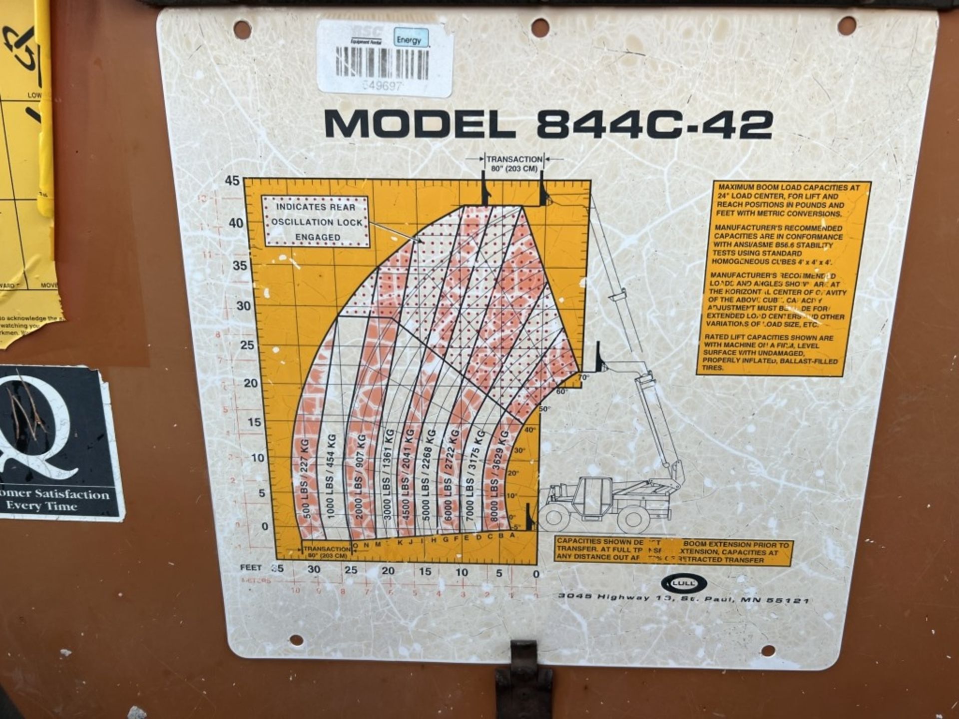 2000 Lull 844C-42 Highlander Telescopic Forklift - Image 23 of 28