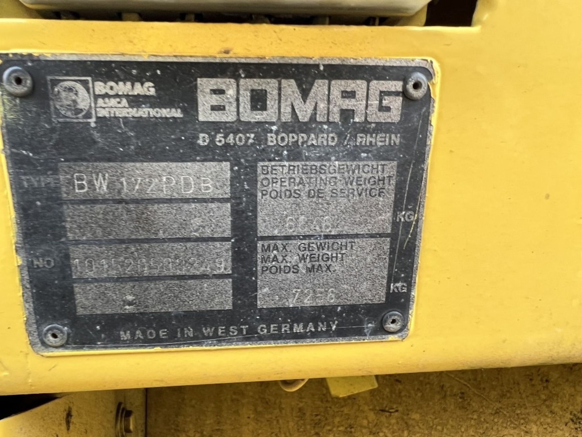 Bomag BW172D-2 Vibratory Compactor - Image 9 of 22