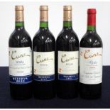 1 bt CVNE Rioja Reserva 2000 i.n 2 bts CVNE Rioja Reserva 2001 i.n 1 bt CVNE Rioja Crianza 2002 i.