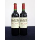 2 bts Ch. Calon Ségur 2003 St-Estephe, 3me Cru Classé, i.n