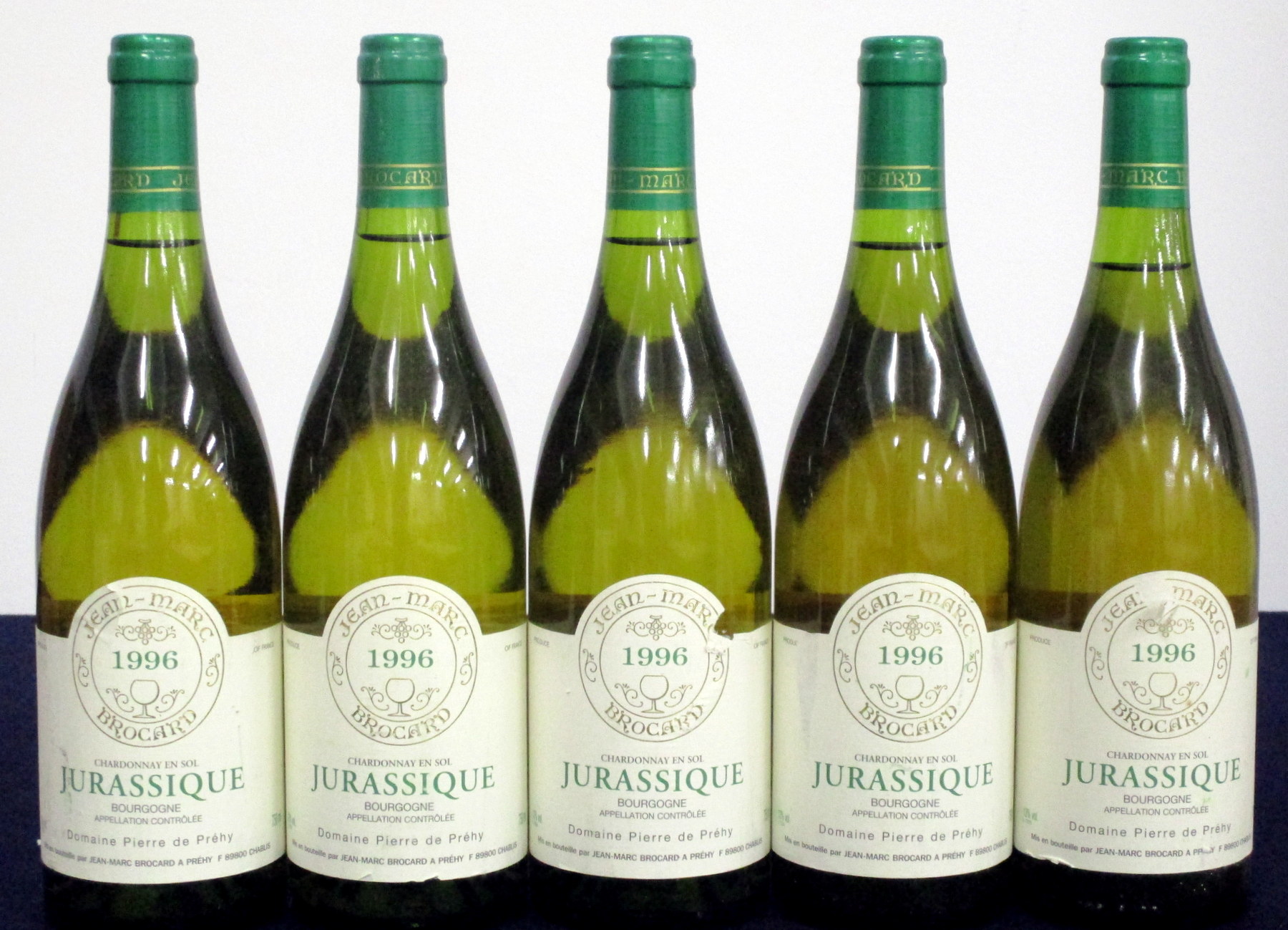 5 bts Chardonnay En Sol Jurassique Bourgogne 1996 Jean Marc Brocard Dom Pierre de Prény 4 i.n, 1