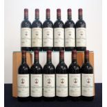 12 bts Ch. La Croix St Vincent 1990 owc Pomerol 5 hf, 3 hf/i.n, 4 i.n, sl glue banded