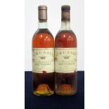 2 bts Ch. Rieussec 1970 Fargues (Sauternes) 1er Cru Classé ts, us, bs, sl torn/sl stl