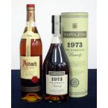 1 70-cl bt Asbach Uralt Fine Old Brandy 38% 1 70-cl bt Napoleon 1973 Fine Bordeaux Brandy bottled