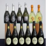 6 bts Cantine Maschio Prosecco Treviso Brut NV sl cdl, sl foil damage 2 bts Prosecco NV Tesco 2