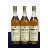 3 bts Hine Grande Champagne Cognac 1971 landed 1973 bottled 1991 by London Bridge Bonded Bottlers sl