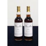 2 bts Macallan 1989 Single Malt Scotch Whisky 1989 bottled 2010 at cask strength 54.6% Private