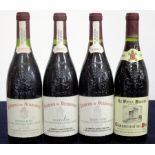 1 bt Châteauneuf du Pape 1985 Ch. de Beaucastel us vsl bs 2 bts Châteauneuf du Pape 1990 Ch. de