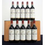 10 bts Ch. Chasse-Spleen 2000 Moulis (Médoc) Cru Bourgeois Exceptionnel i.n