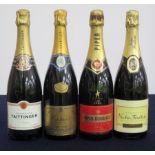 1 bt Taittinger Brut Réserve NV 1 bt Oudinet Brut Vintage Champagne 1998 1 bt Piper-Heidsieck NV